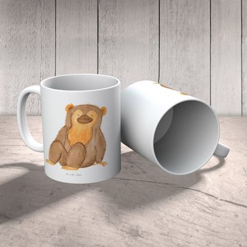 Mr. & Mrs. Panda Kinderbecher Affe - Weiß - Geschenk, Affen, Kaffeetasse, Wildtiere, Kindergartenbe, Kunststoff, Kindergeschichten Motive