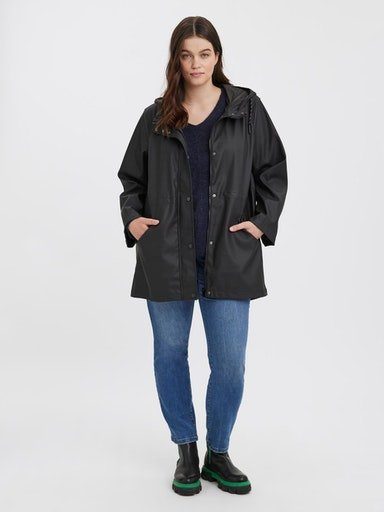 Vero Moda Curve Outdoorjacke VMCMALOU COATED JACKET CUR NOOS