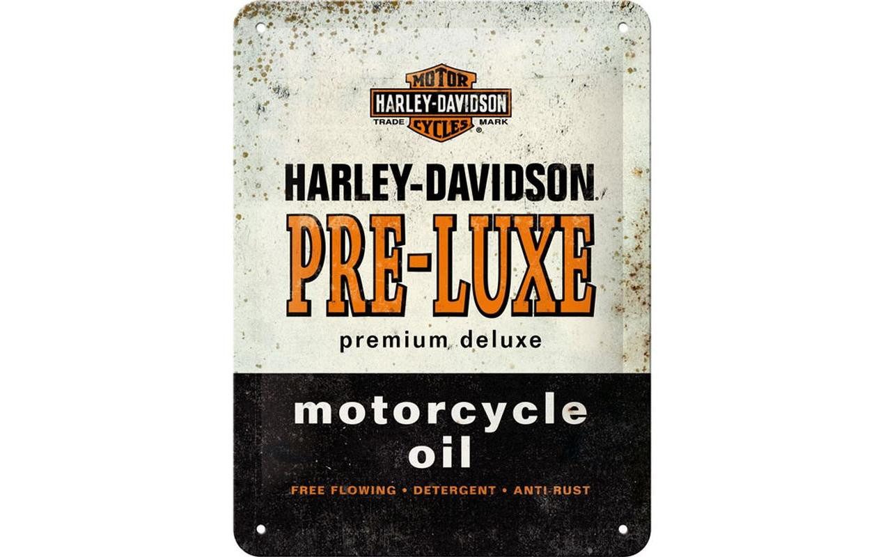Nostalgic-Art Metallschild Blechschild 15x20 cm - Harley-Davidson - Pre-Luxe