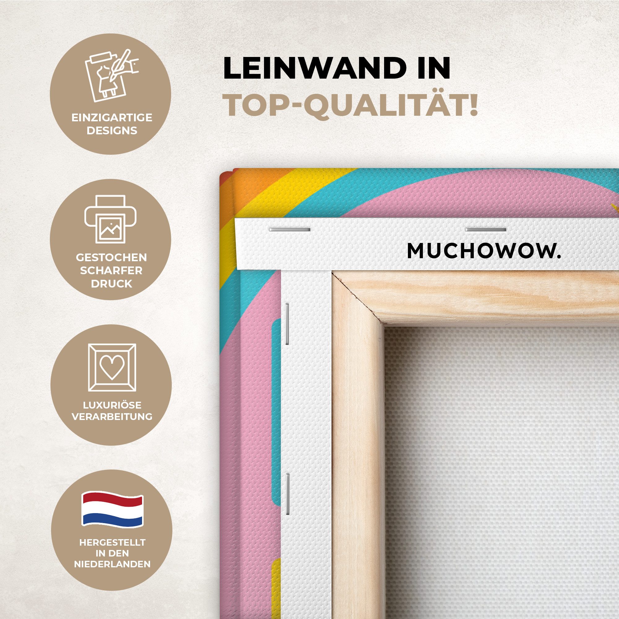OneMillionCanvasses® Leinwandbild Pädagogisch - Zählen lernen günstig online kaufen