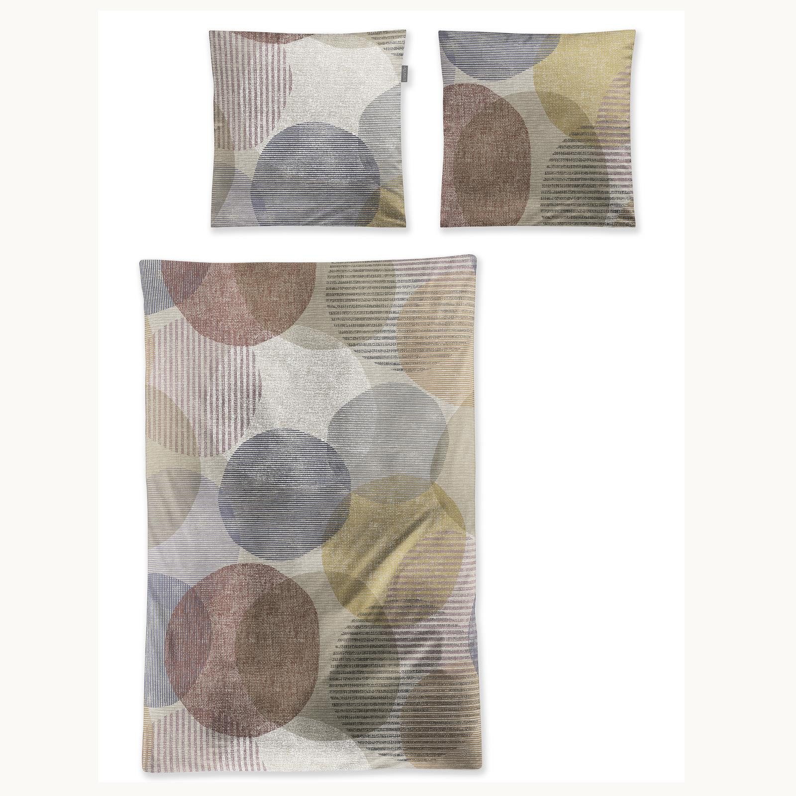 Irisette Bettwäsche Irisette Flausch Cotton Bettwäsche Zobel 8553-50 Kreise günstig online kaufen