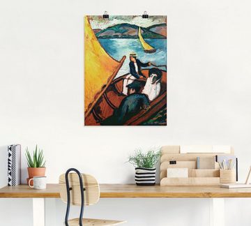 Artland Kunstdruck Segelboot, Tegernsee, Gruppen & Familien (1 St), als Leinwandbild, Wandaufkleber oder Poster in versch. Größen