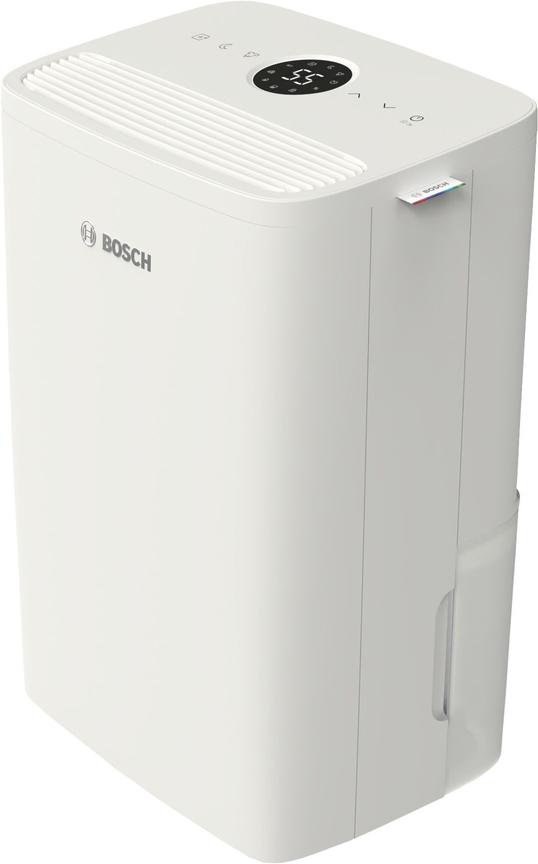 BOSCH Luftentfeuchter Dry 1000 - Ideal für die Wohnung & schnelle Trocknung der Wäsche, Entfeuchtung 10 l/Tag, Tank 2,5 l, Ultra-leiser Betrieb; nur 34 dB(A)