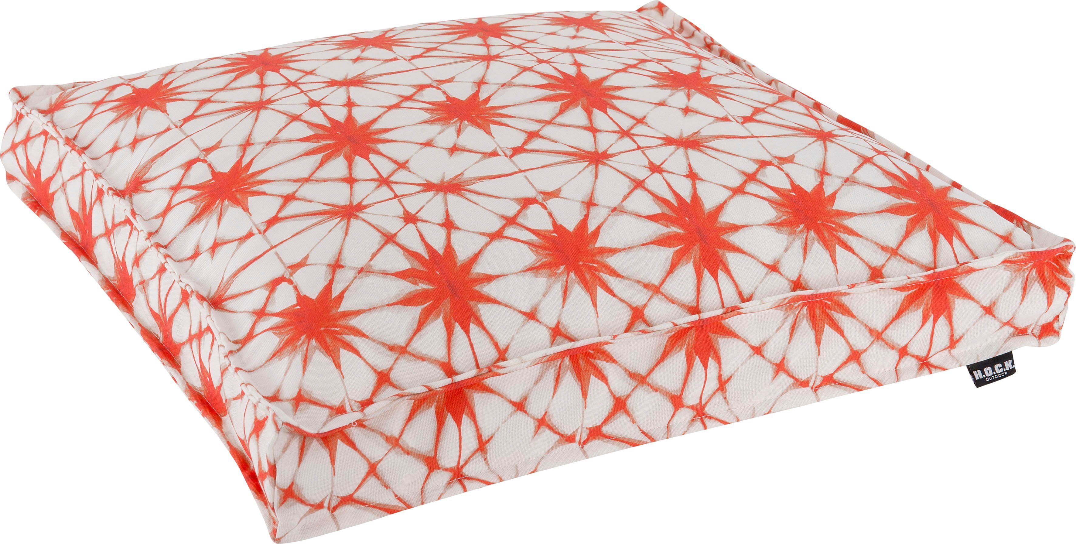 H.O.C.K. Sitzkissen "Badu Batik Saphire Outdoor" wasserabweisend günstig online kaufen