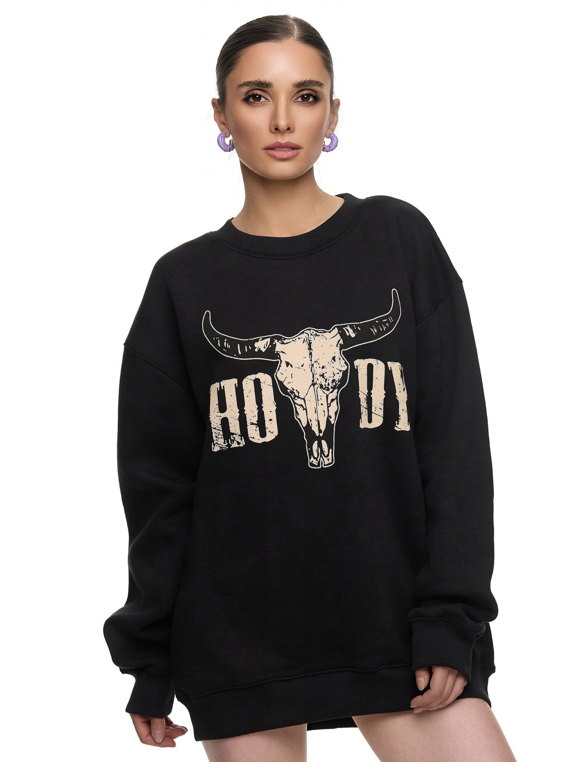 Worldclassca Sweatshirt Worldclassca Oversized Sweatshirt Print günstig online kaufen