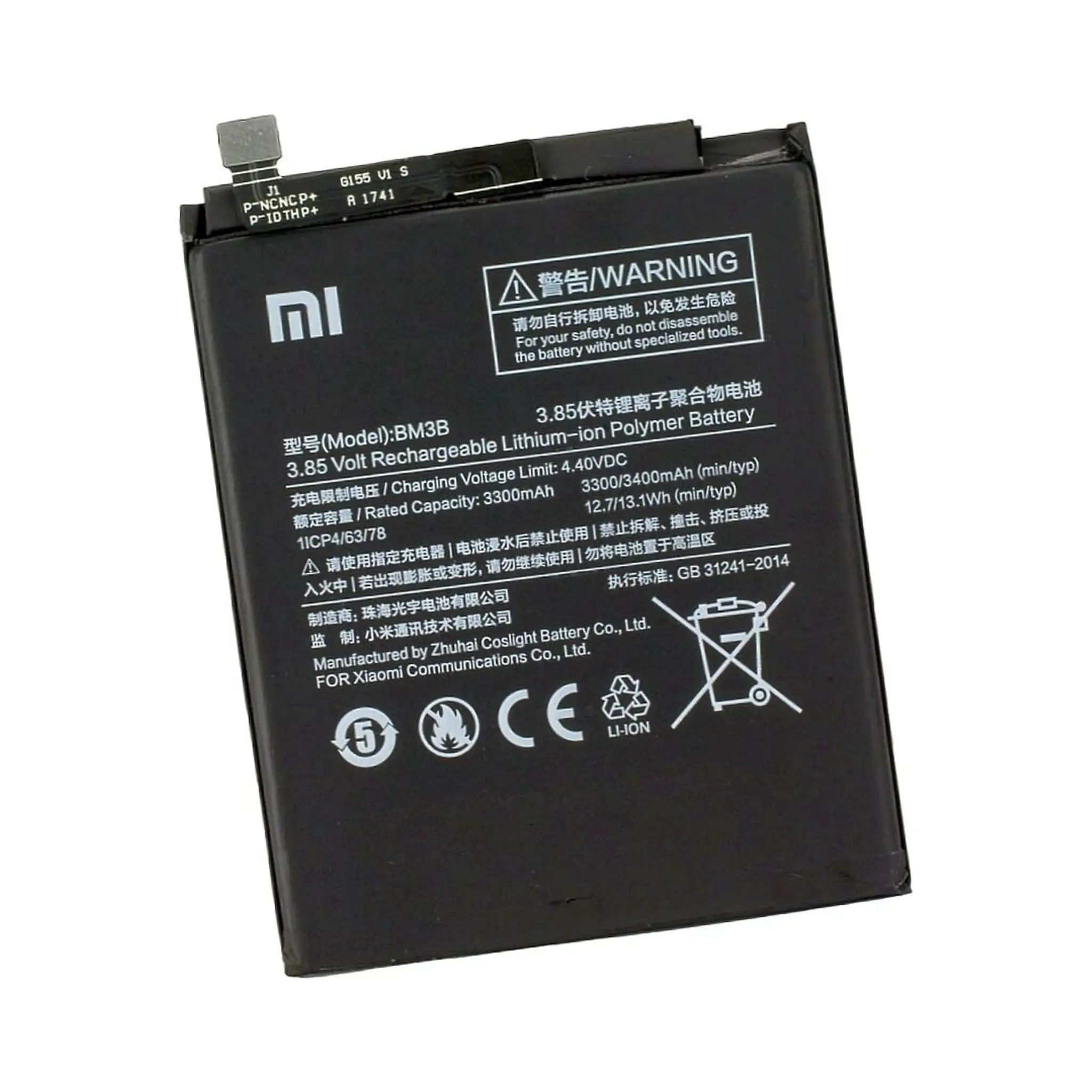 Xiaomi Xiaomi Akku BM3B Li-ion 3.85 Volt 3400 mAh Handy-Akku