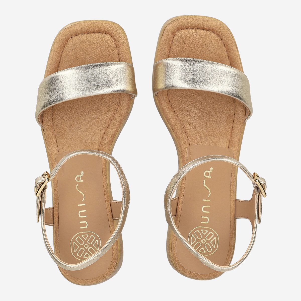 Unisa Unisa IRITA_LMT_26_ PLATINO, Sandaletten, Gold, Damen Sandalette