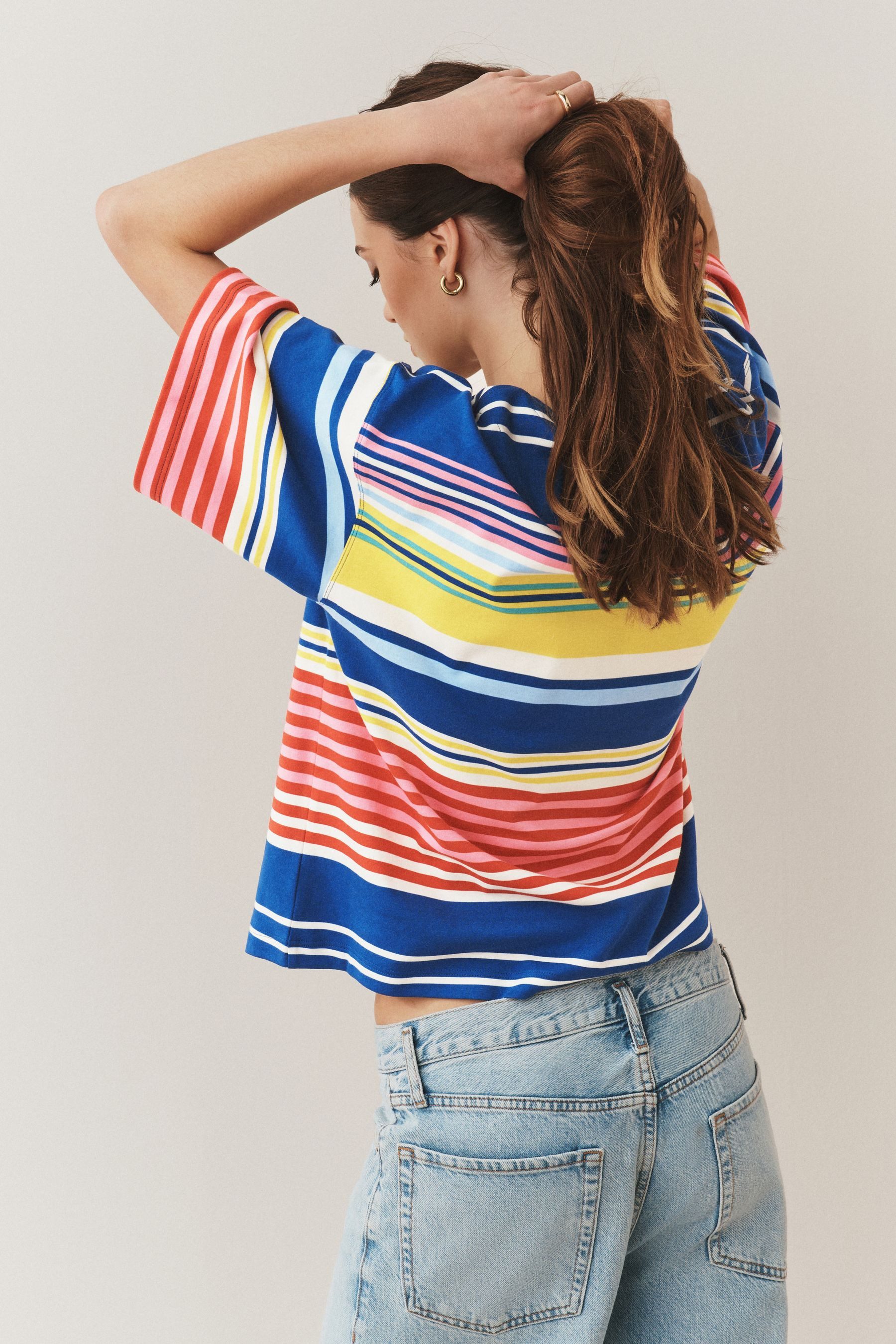 Next T-Shirt Kastiges Relaxed Fit Oversized-T-Shirt, Baumwolle (1-tlg) günstig online kaufen