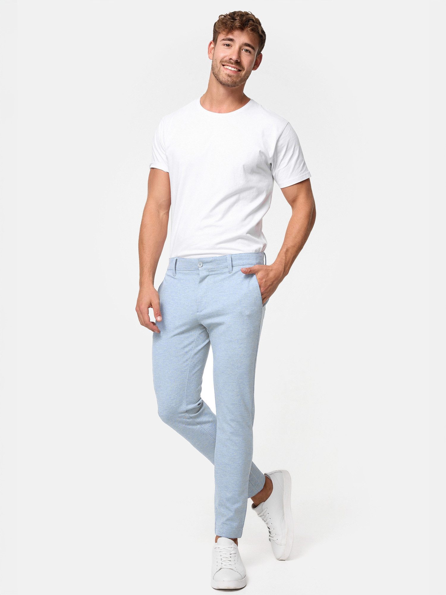 Indicode Chinohose Herren Rodekro Chino Hose Herrenhose Performance Pants mit 4 Taschen