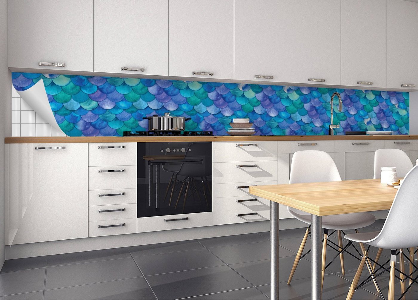 MySpotti Küchenrückwand »fixy Tessy«, selbstklebende und flexible Küchenrückwand-Folie-HomeTrends