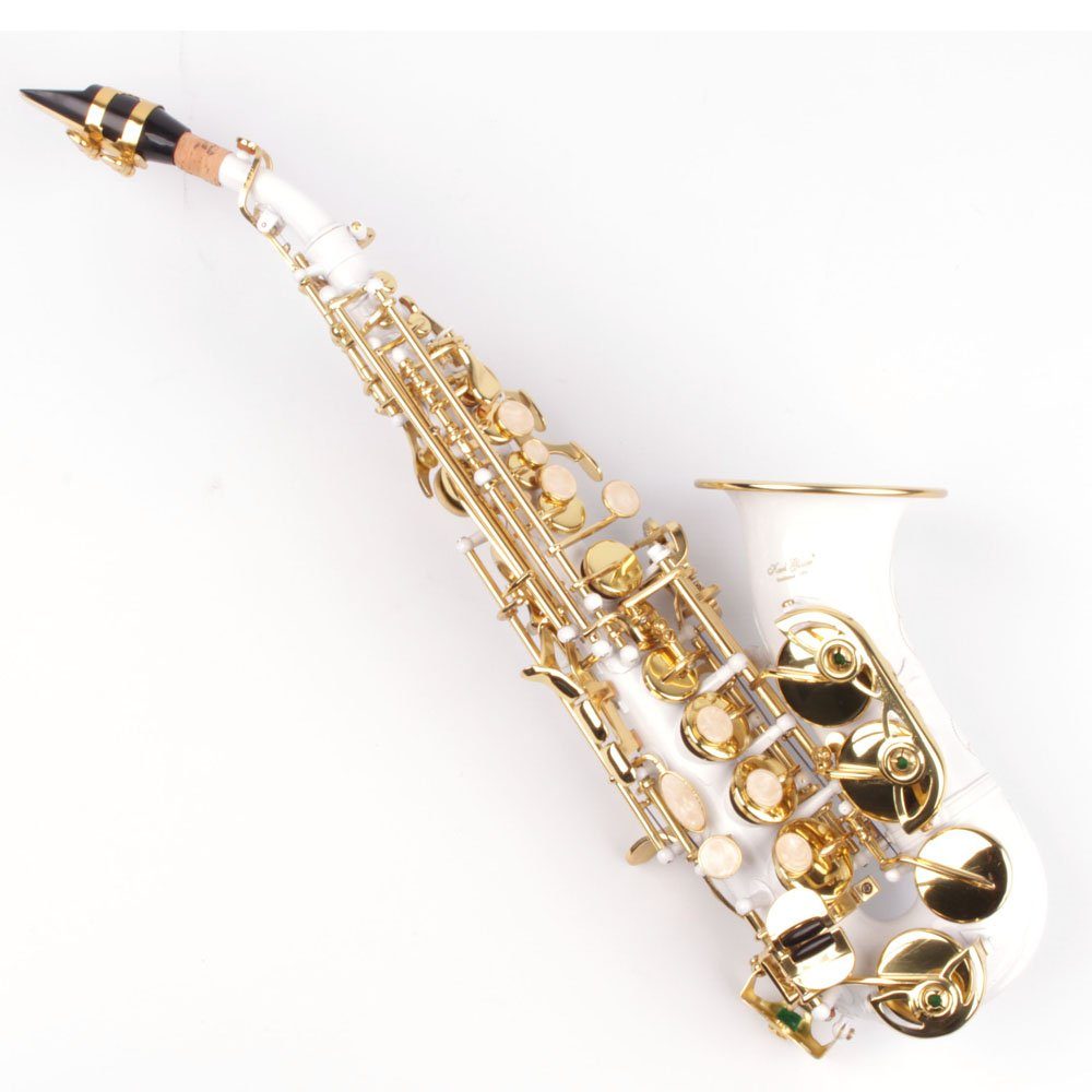 Karl Glaser Saxophon Sopran Saxophon gebogen, Hoch Fis Klappe