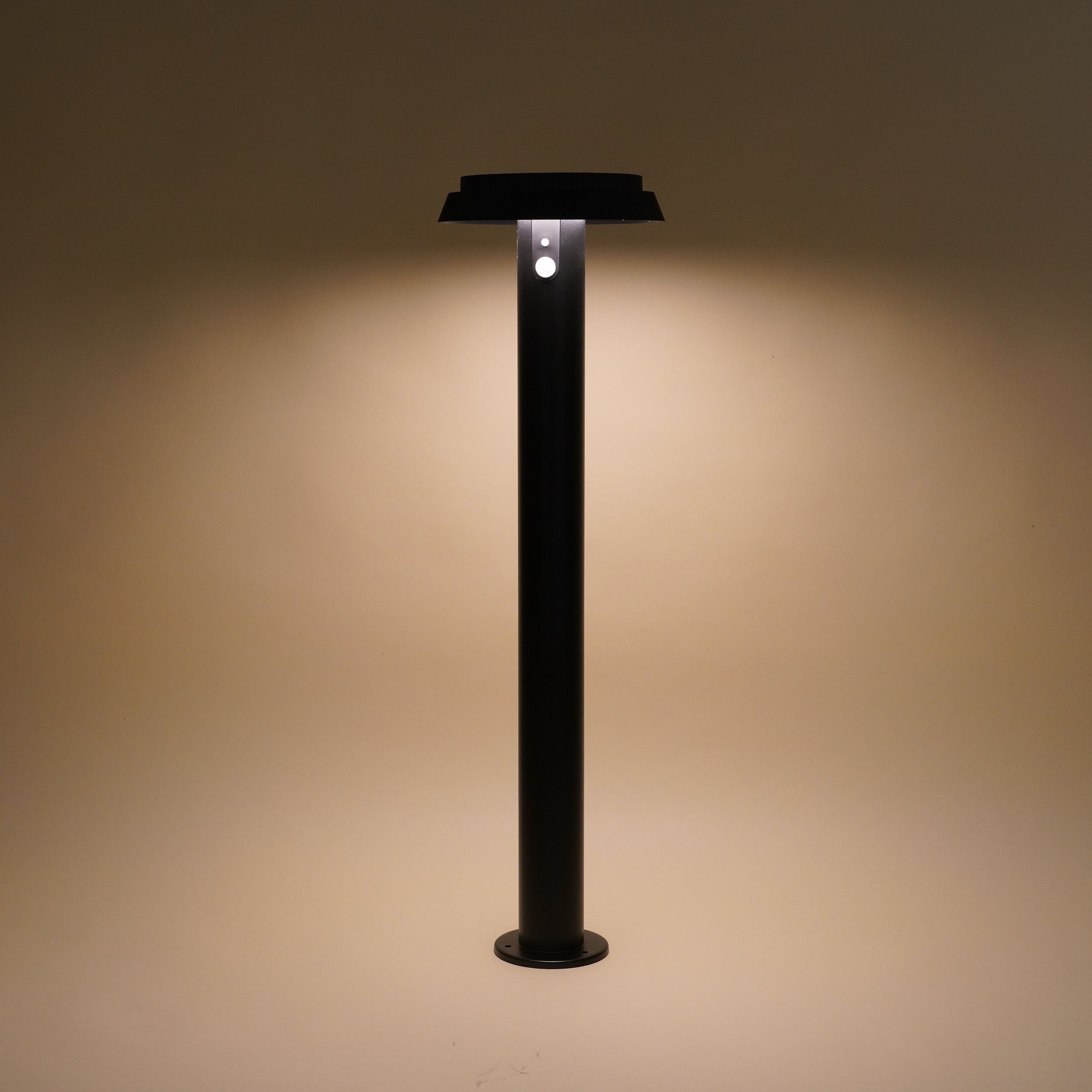 esotec LED Solarleuchte Metall PIR-Standleuchte Sophia H70cm 3 Modi 3000K 4000K 6000K 102941, LED fest integriert