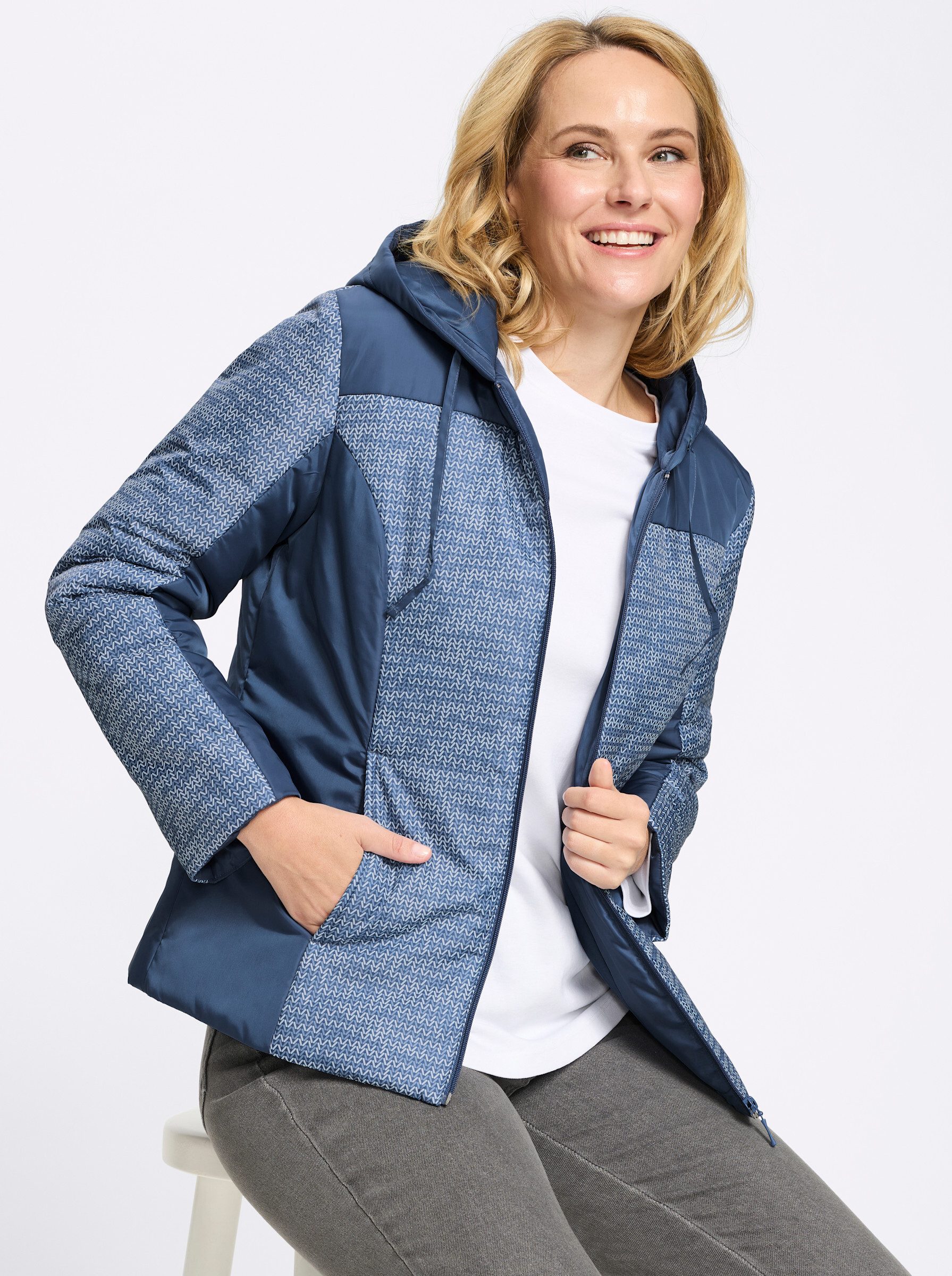 Sieh an! Allwetterjacke Steppjacke Langarm