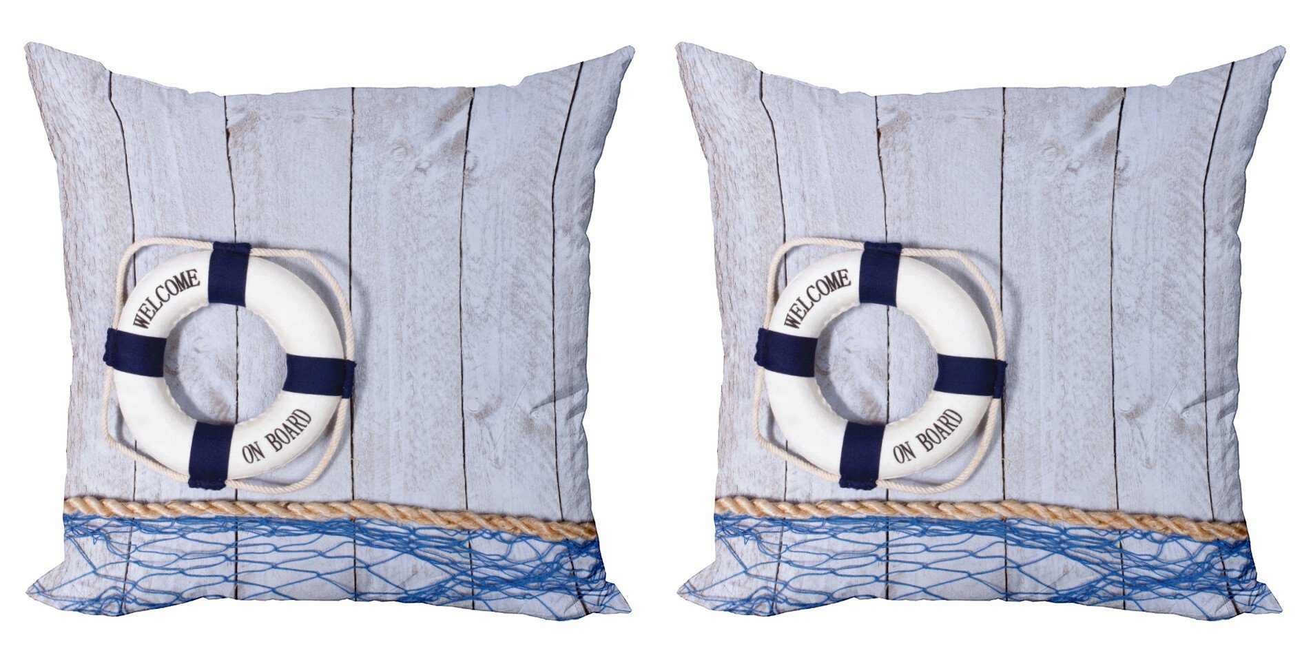 Abakuhaus Подушкиbezüge Modern Accent Doppelseitiger Digitaldruck, (2 Stück), Marine Ferien Seaman Ozean