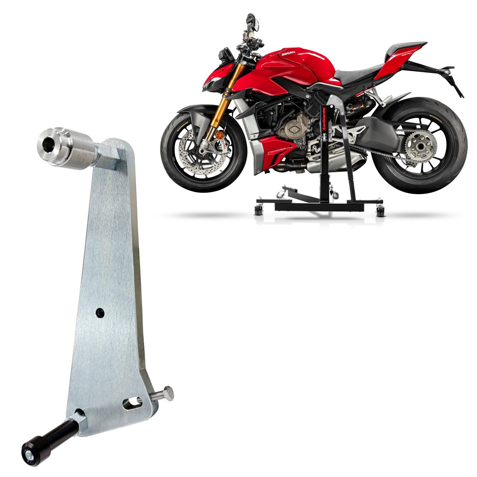 Motorradheber Adapterplatte für # Power Classic / Evo für Ducati Streetfighter V4 /