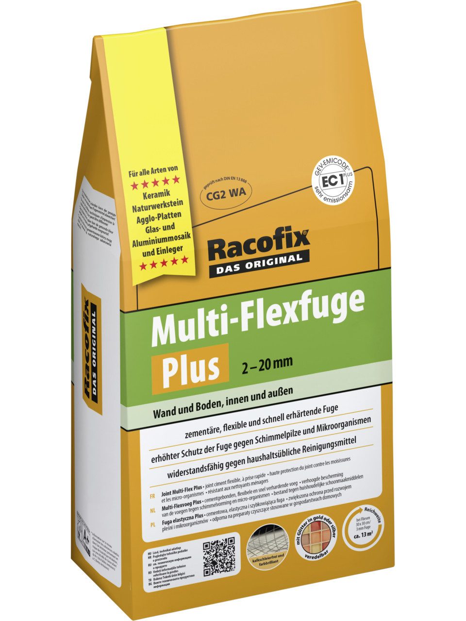 Aco Fugenmörtel Racofix Multi Flexfuge PLUS 2 - 12 mm basalt 4 kg