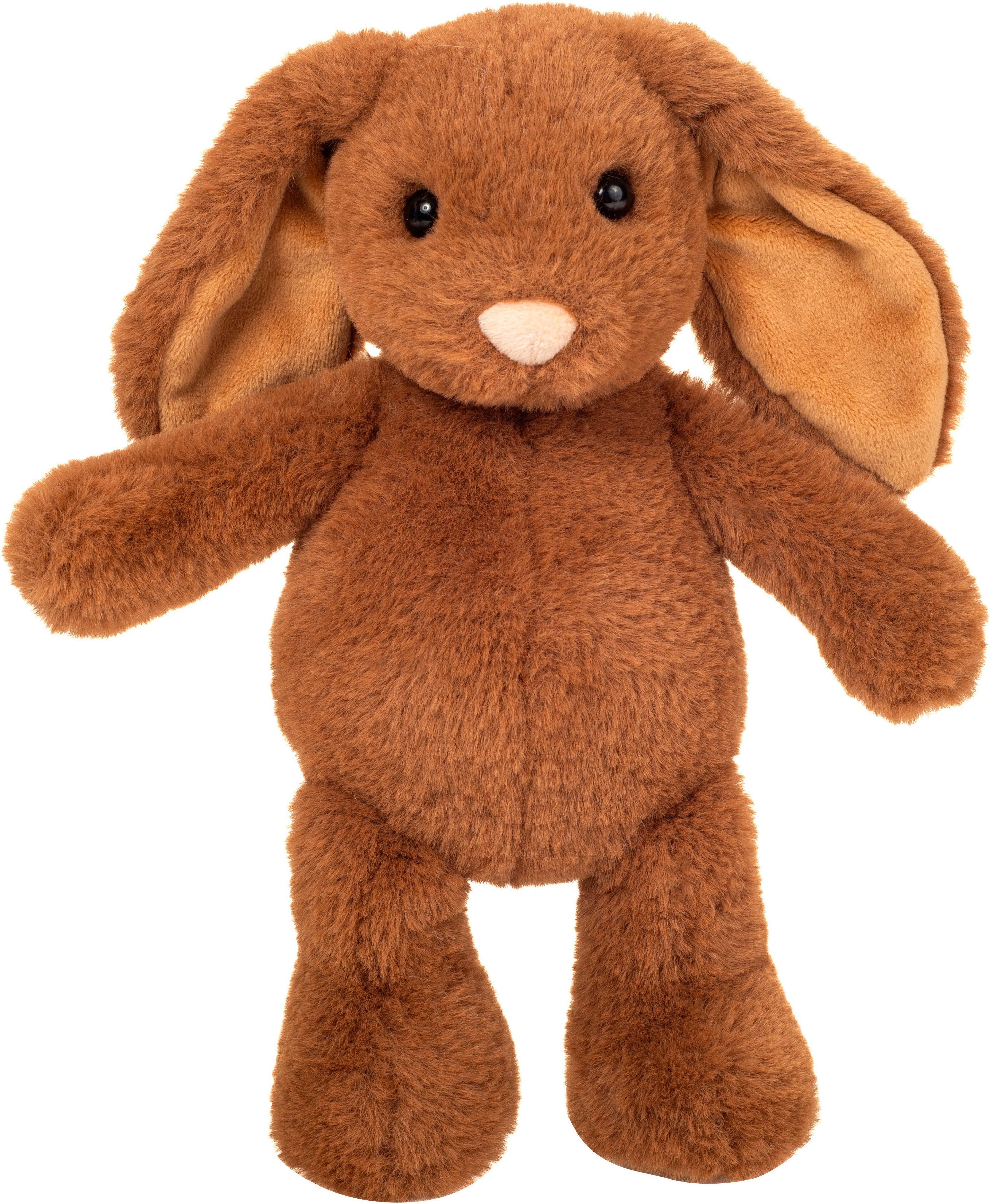 Teddy Hermann® Kuscheltier Häschen Cara, 25 cm, dunkelbraun, zum Teil aus recyceltem Material
