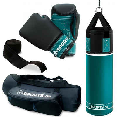 ScSPORTS® Boxsack Gefüllt Handschuhe Bandagen Erwachsene MMA Sandsack Boxen