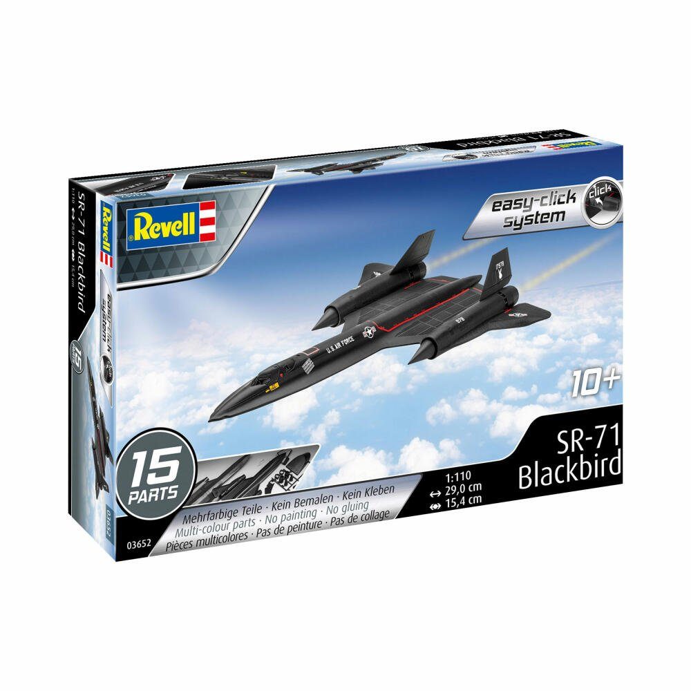 Revell® Modellbausatz Lockheed SR-71 Blackbird, Maßstab 1:110