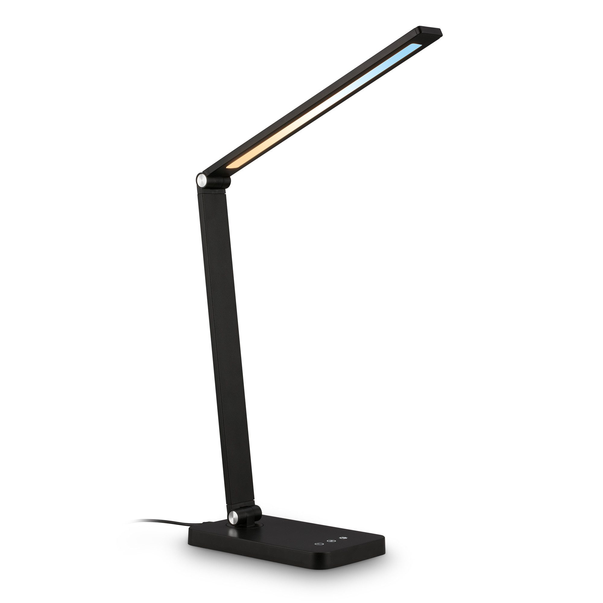 Briloner Leuchten LED Schreibtischlampe Tischleuchte Schwenkbar Dimmbar Touch CCT Büroleuchte, LED fest integriert, CCT- Farbtemperatur Wählbar, 18x38x31,5 cm, Büro, Kinderzimmer