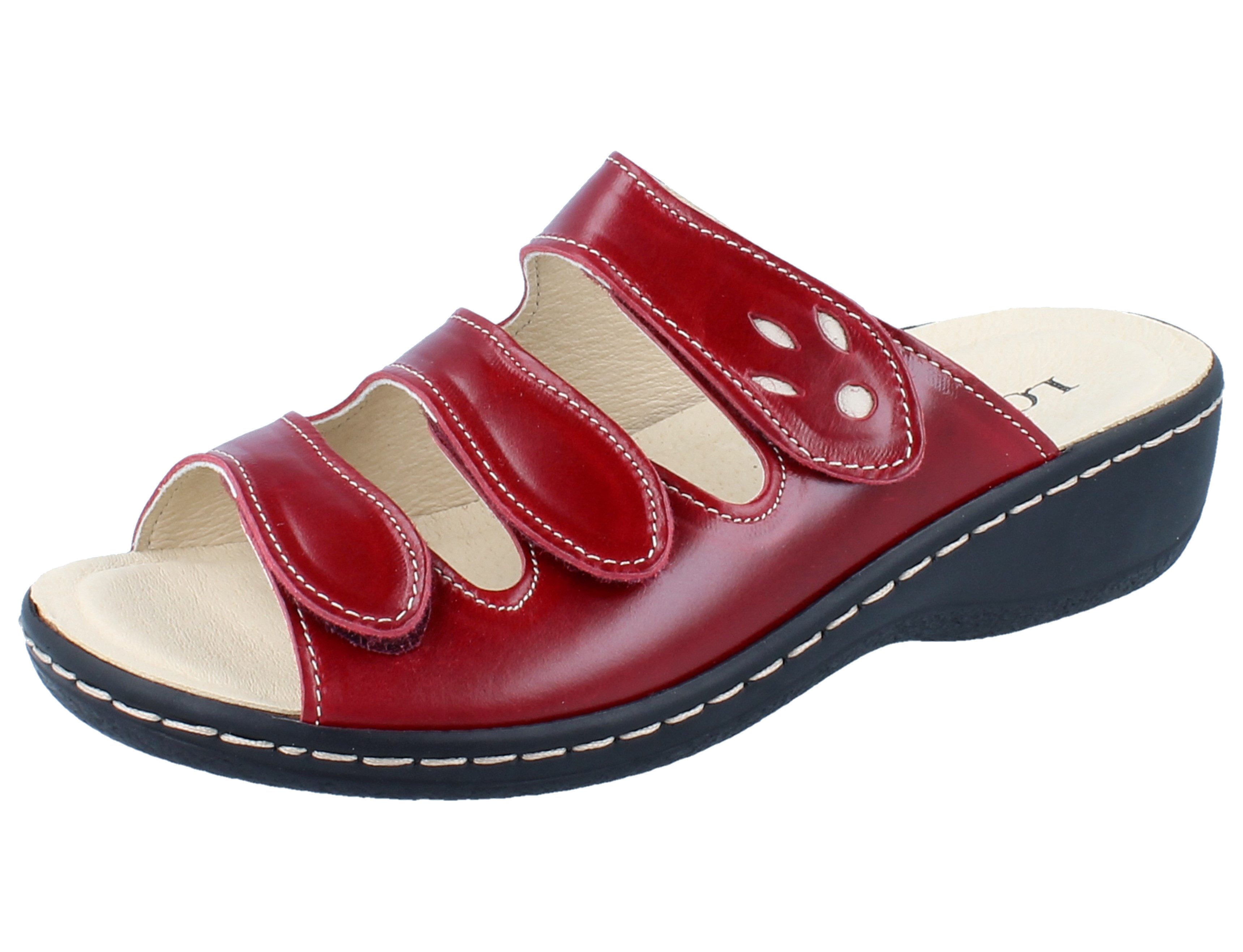 Longo LONGO Beq-Pantl-Wörishf-30 granada/leinen Madras/Anilin - Größe: 39 Pantolette Wechselfußbett