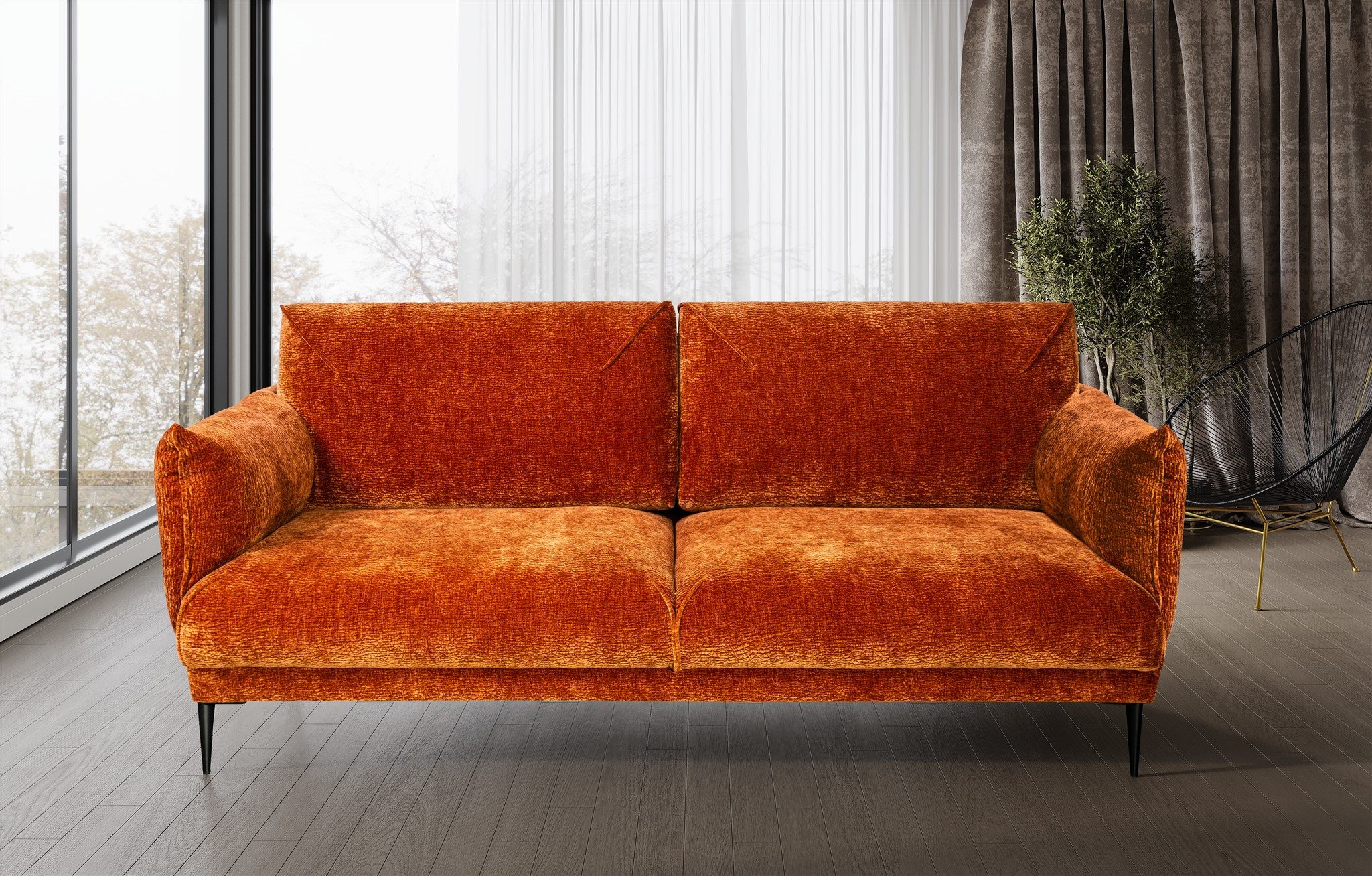 Fun Möbel 3-Sitzer Sofa Designersofa MADISON günstig online kaufen