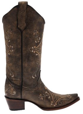 Corral Boots L5048 Schwarz Cowboystiefel Rahmengenähte Damen Westernstiefel