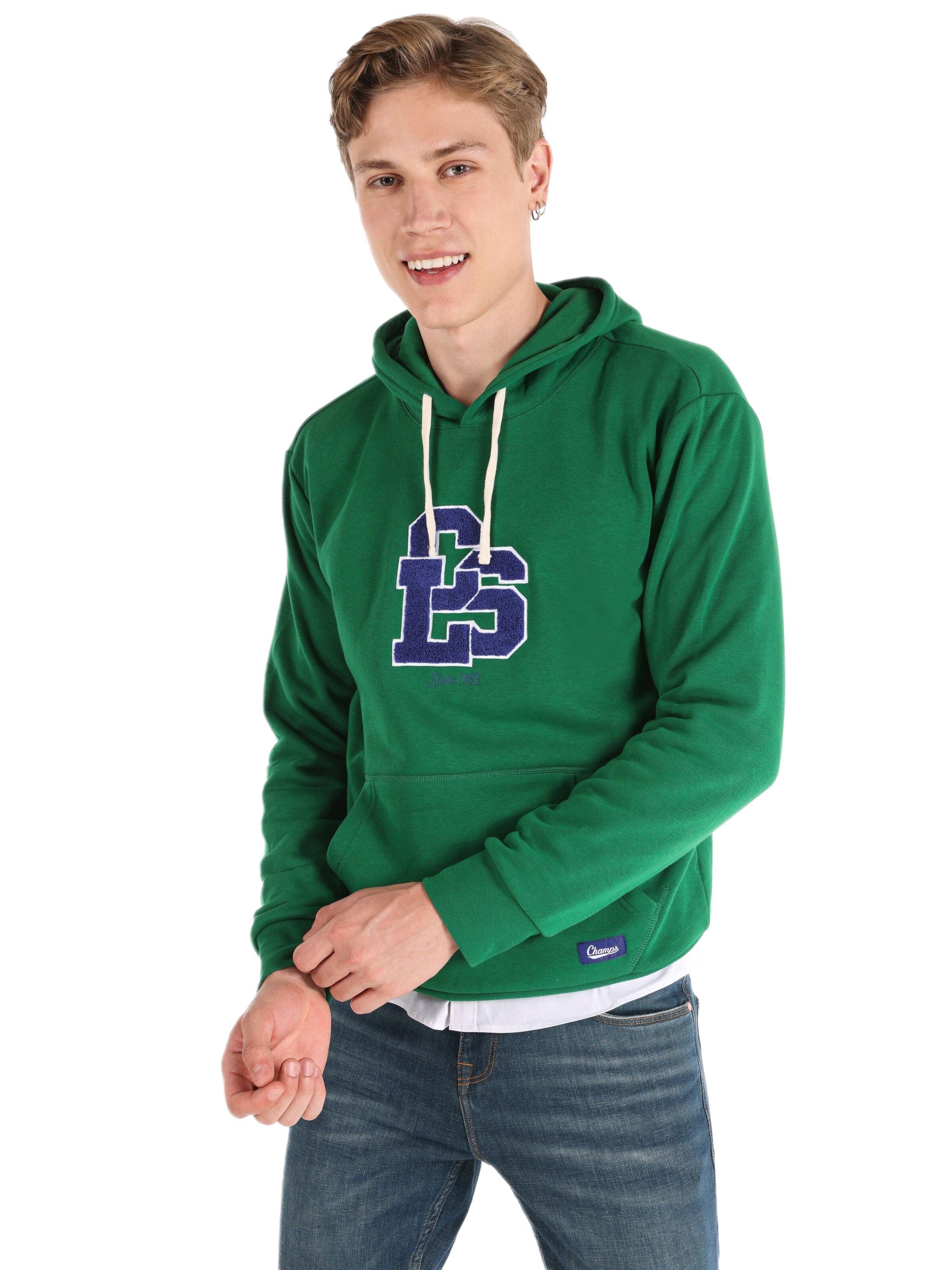 Kapuzenpullover Colins Regular Fit Herren-Sweatshirt in Grün