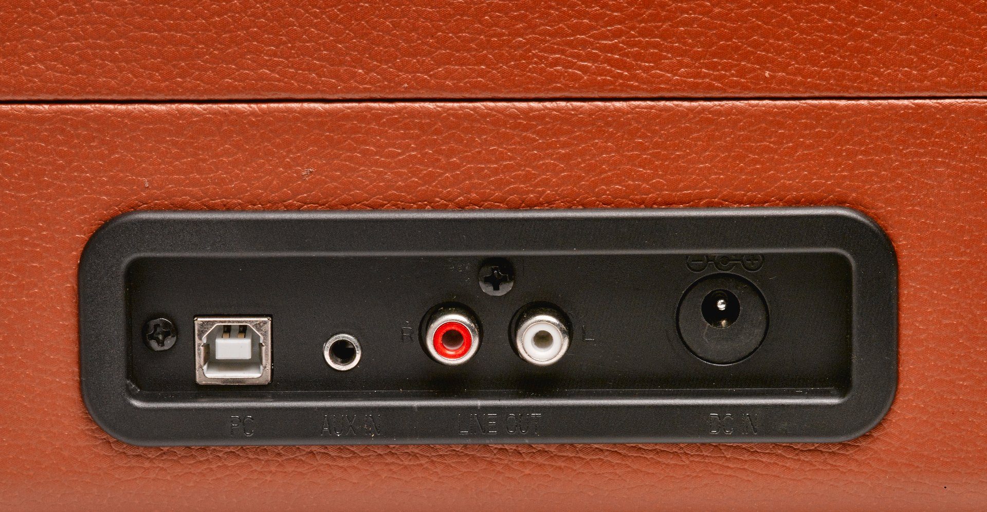 Braun Plattenspieler USB (Riemenantrieb) Plattenspieler Denver mit VPL-120 Lautsprechern