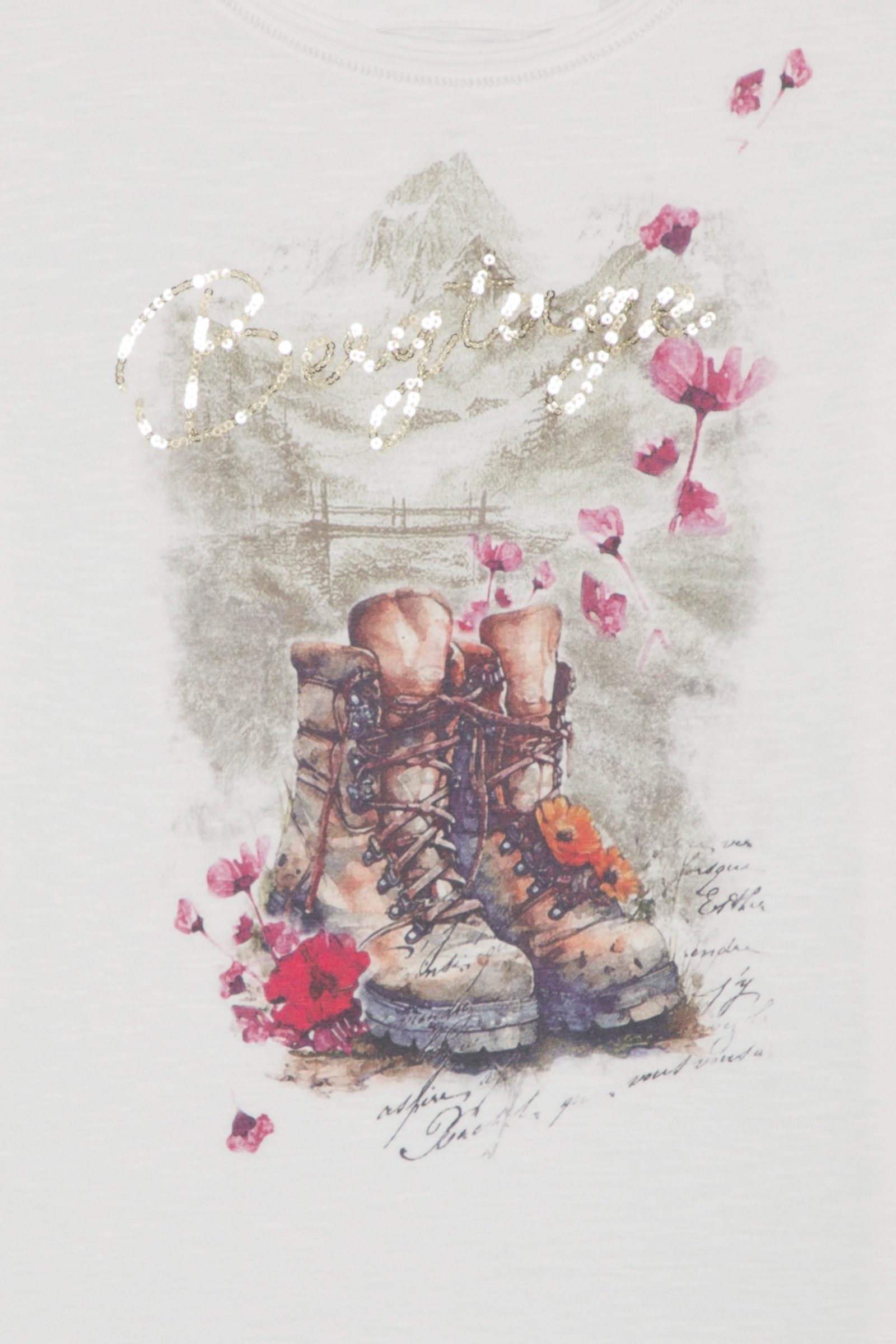 Hangowear Trachtenshirt Trachtenshirt Damen - FAYETTA - offweiß, schwarz günstig online kaufen