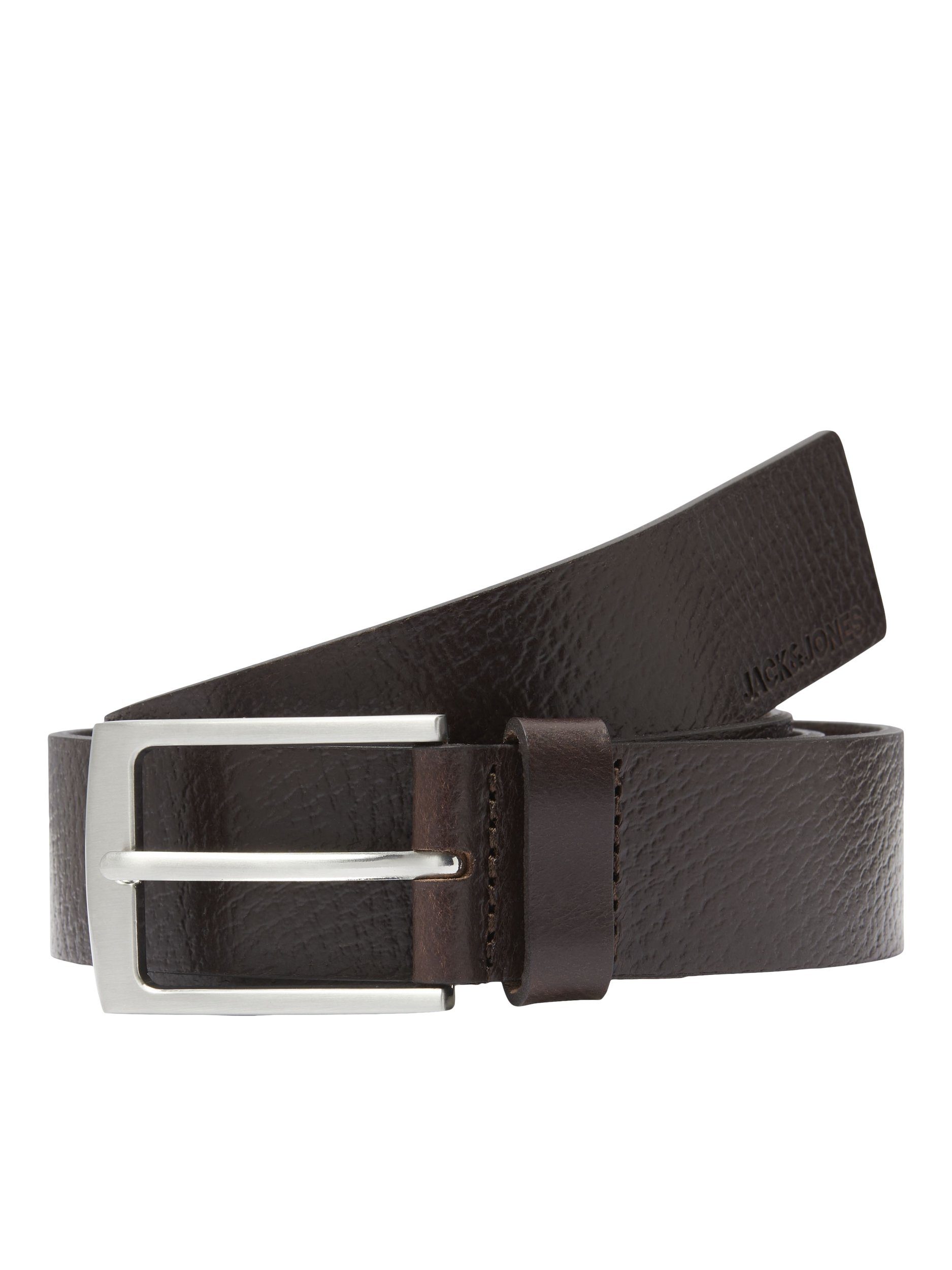 Jack & Jones Ledergürtel JACSTOCKHOLM NOOS black coffee LEATHER BELT