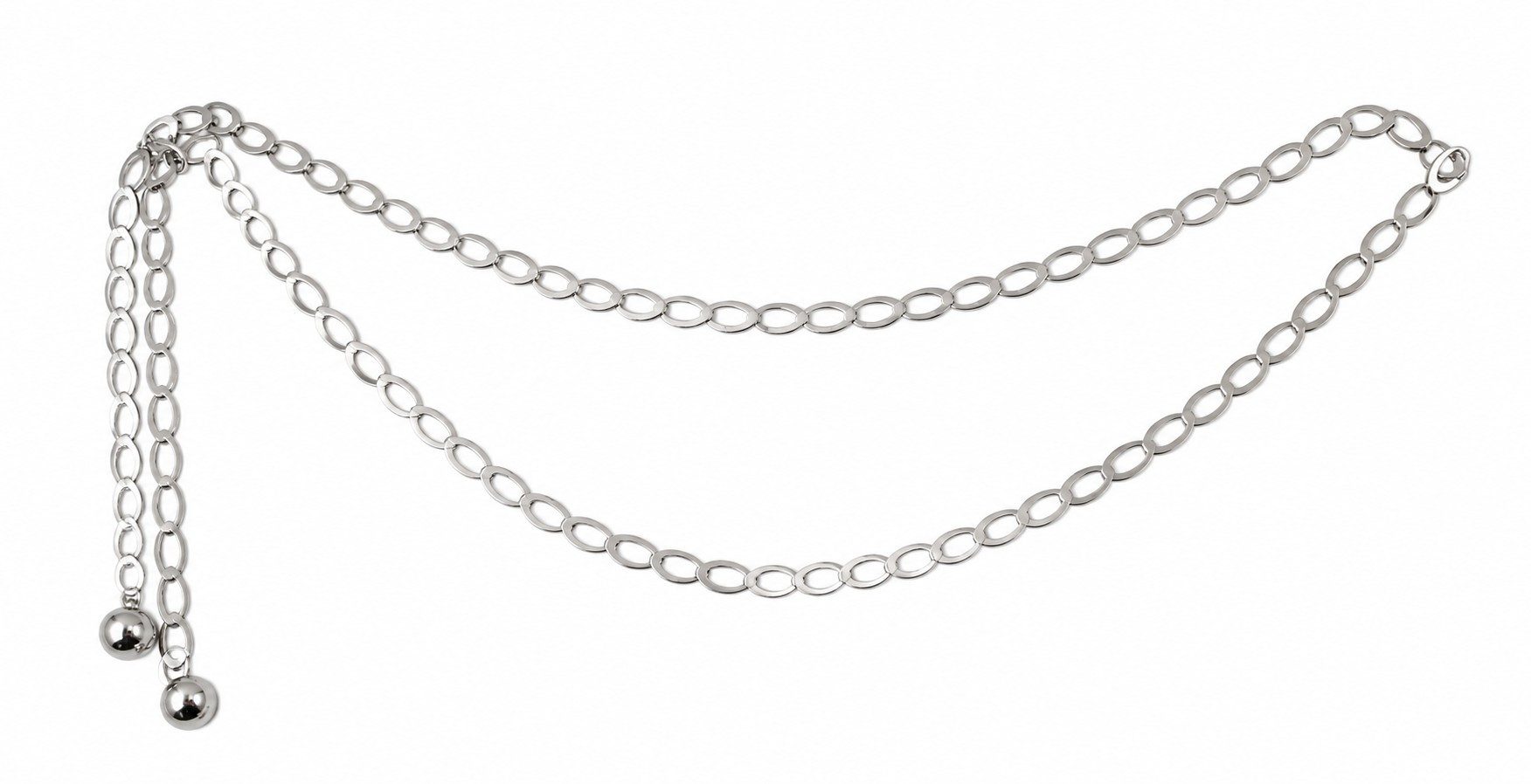Der Trachtler Kettengürtel Damen Dirndlkette Taillenkette Hüftkette mit ovalen Kettengliedern