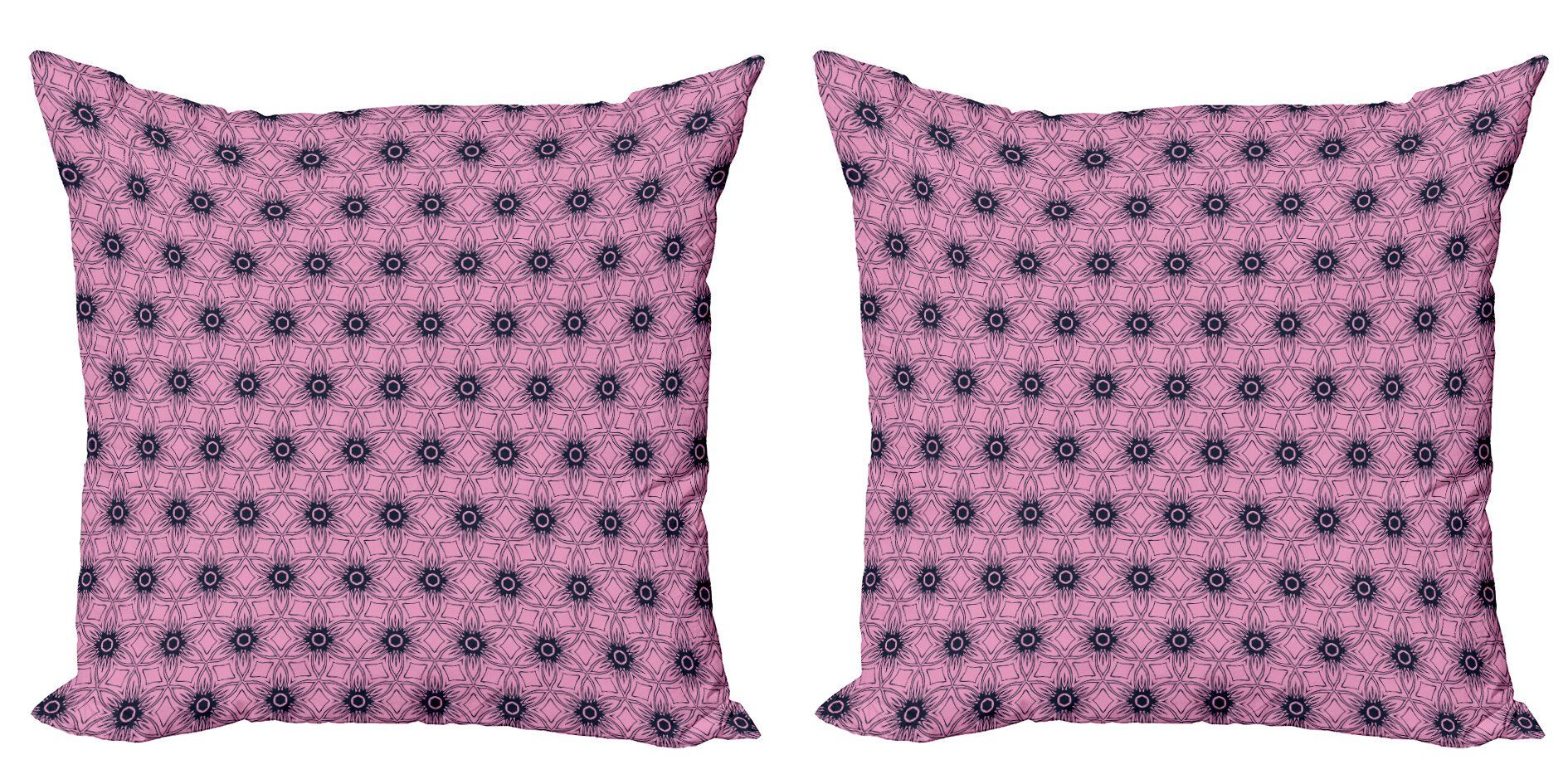 Kissenbezüge Modern Accent Doppelseitiger Digitaldruck, Abakuhaus (2 Stück), Abstrakt Dreamy Blumenverzierung