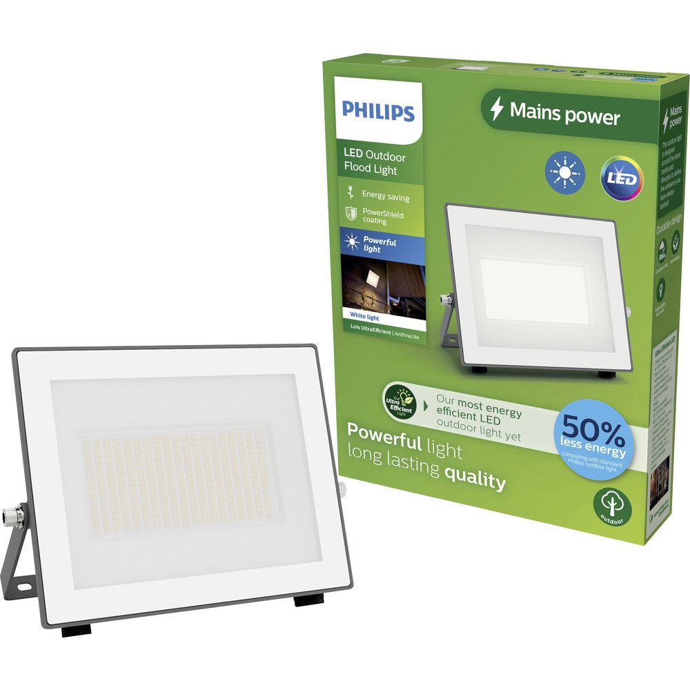 Philips LED Flutlichtstrahler Philips LED Lois 929004643001 LED-Außenstrahler 24 W Leuchtfarben: Wa