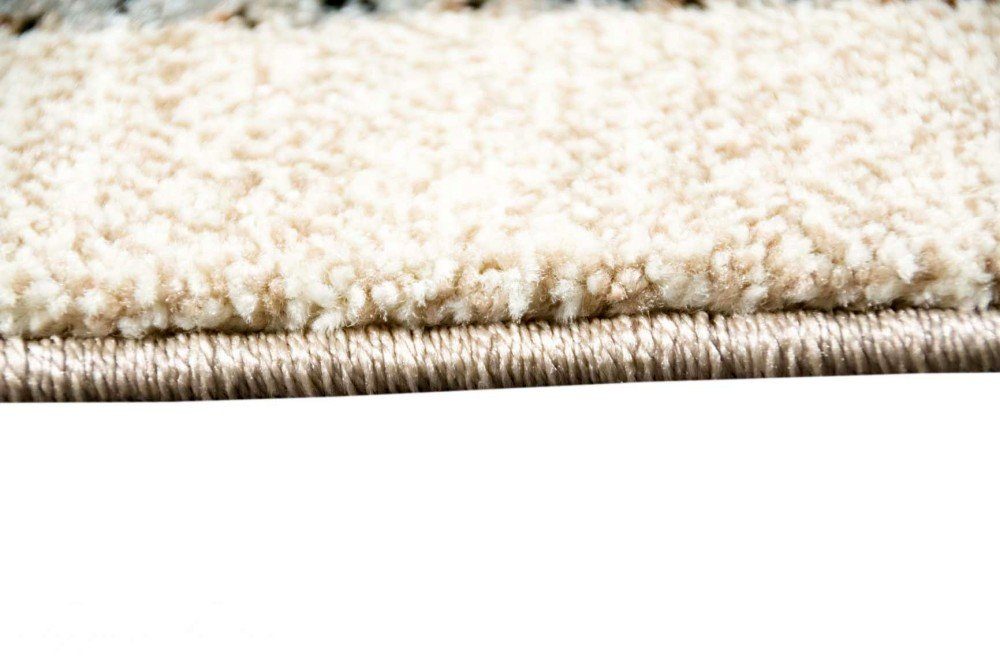 Carpetia Teppich Designer Teppich Modern Wohnzimmerteppich Bordüre beige creme türkis, rechteckig, Höhe: 13 mm