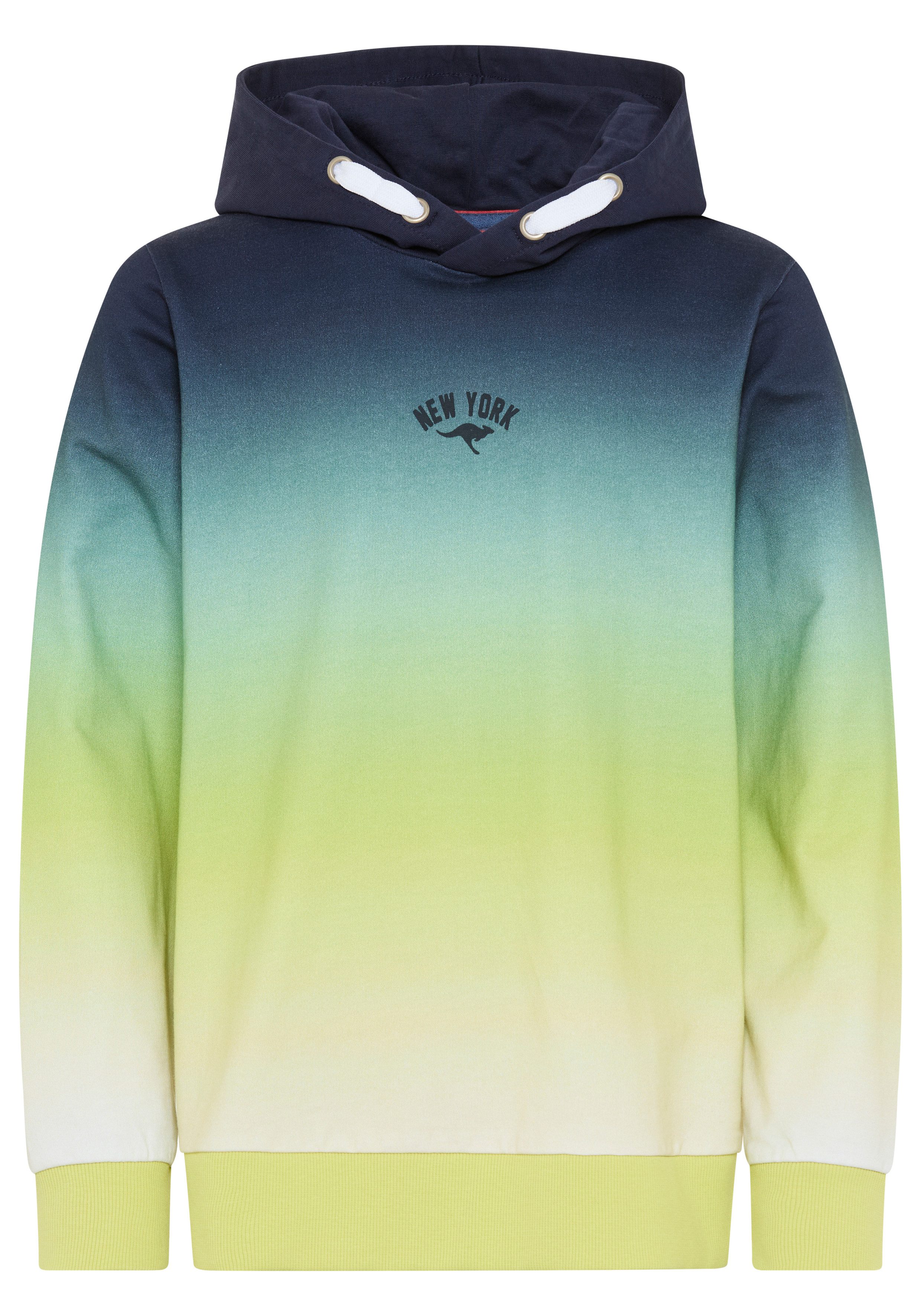 Kapuzensweatshirt Kapuzenweatshirt mit Batik-Optik
