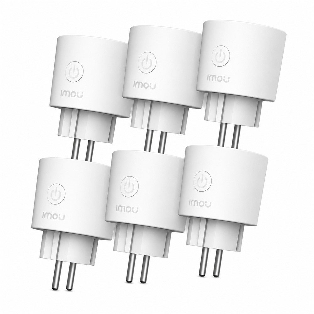 Imou WLAN-Steckdose CE2P Smart Steckdose 6er Bundle mit Matter, Stromverbrauchsmessung, max. 3680 W, 6-St., WLAN Smart Plug, Verbrauchsmessung, Zeitschaltuhr, Überlastschutz