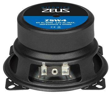 Hifonics ZEUS Midbass 10 cm ZSW-4 120 Watt Paar Auto-Lautsprecher