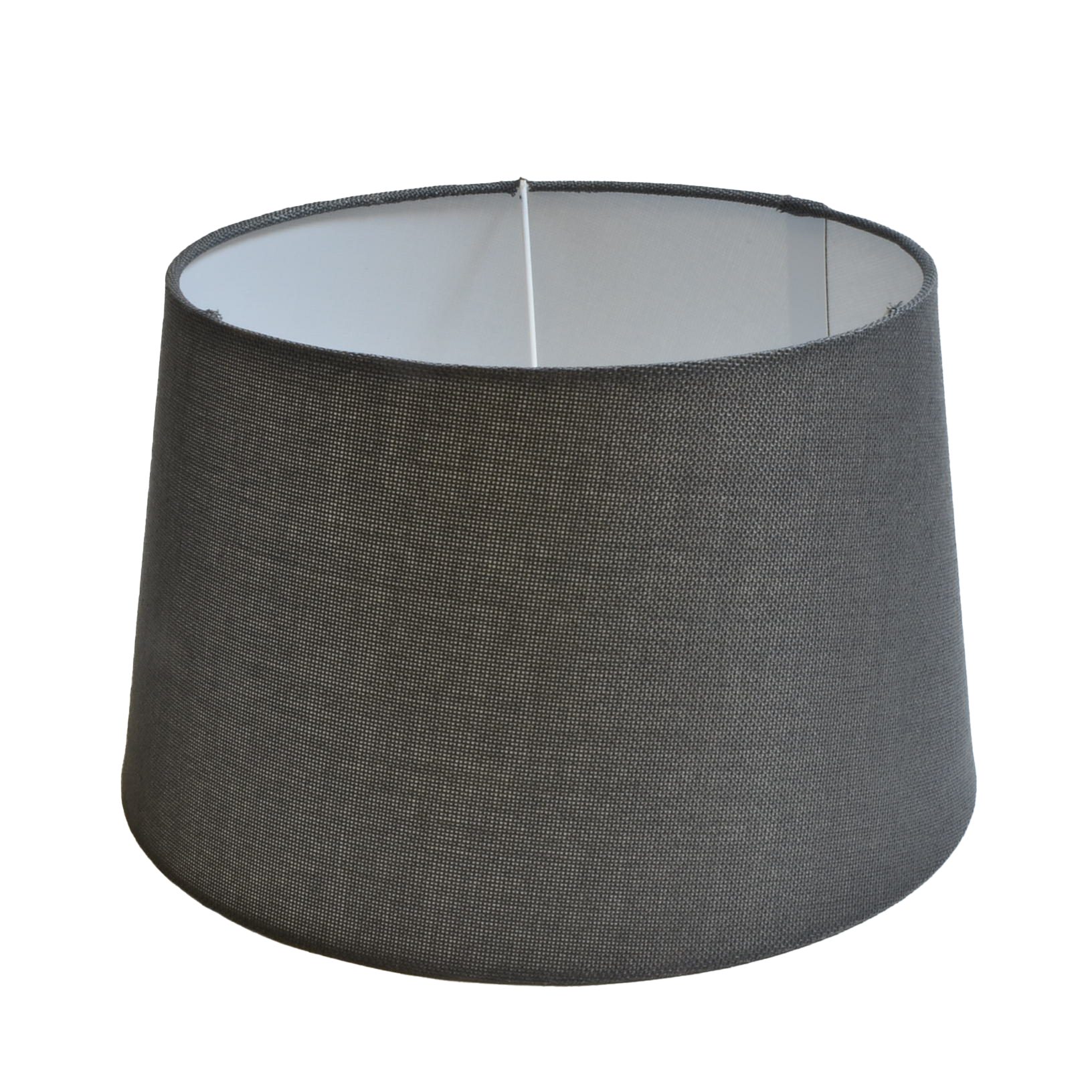 B&S Lampenschirm Lampenschirm rund aus Stoff H 18 x Ø 30 cm für Tisch - Ste günstig online kaufen