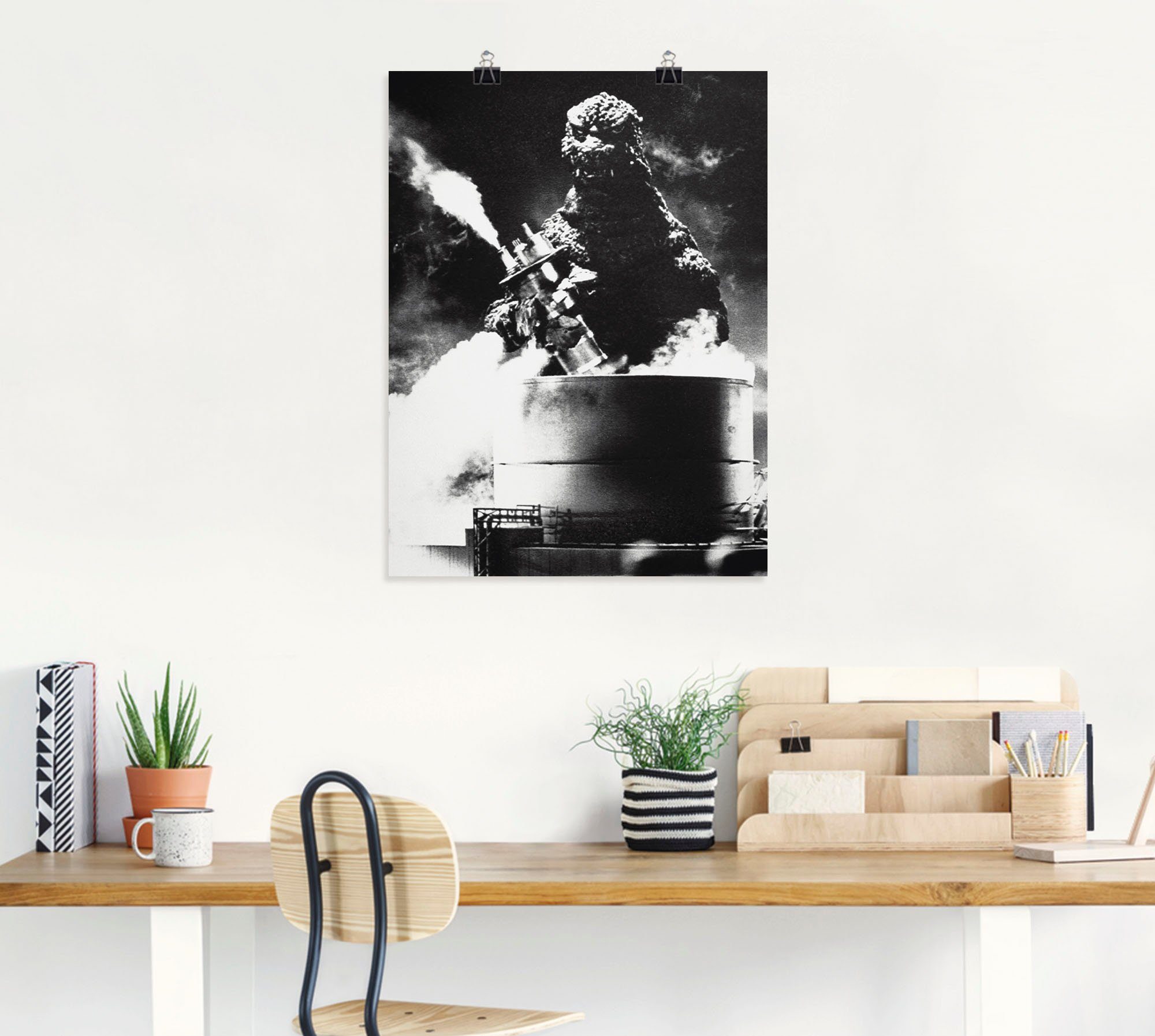 Artland Wandbild Godzilla III, Film (1 St), als Leinwandbild, Poster in verschied. Größen