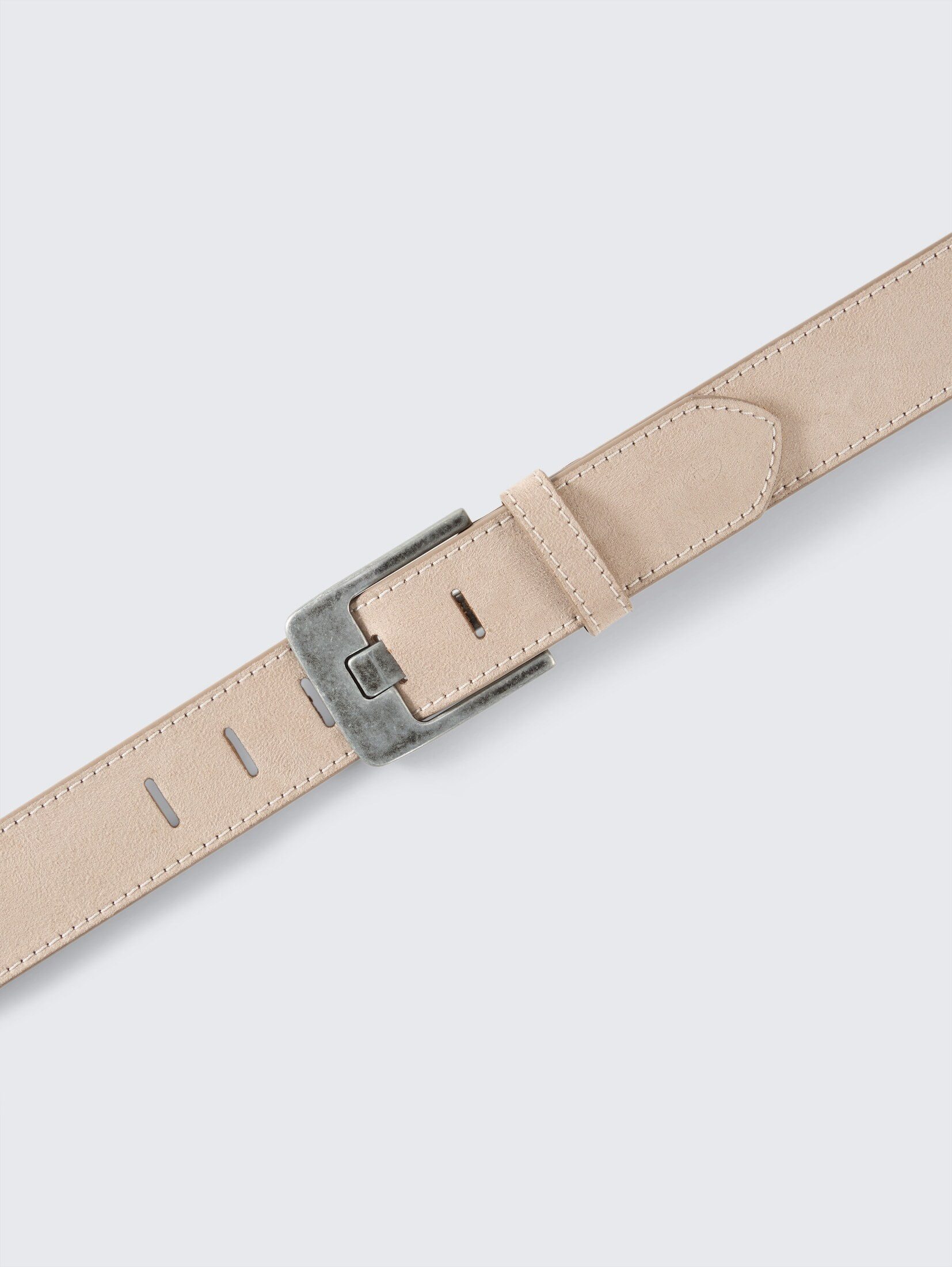 TOM TAILOR Ledergürtel Belts TTLUCY Velourledergürtel mit eckiger Dornschließe