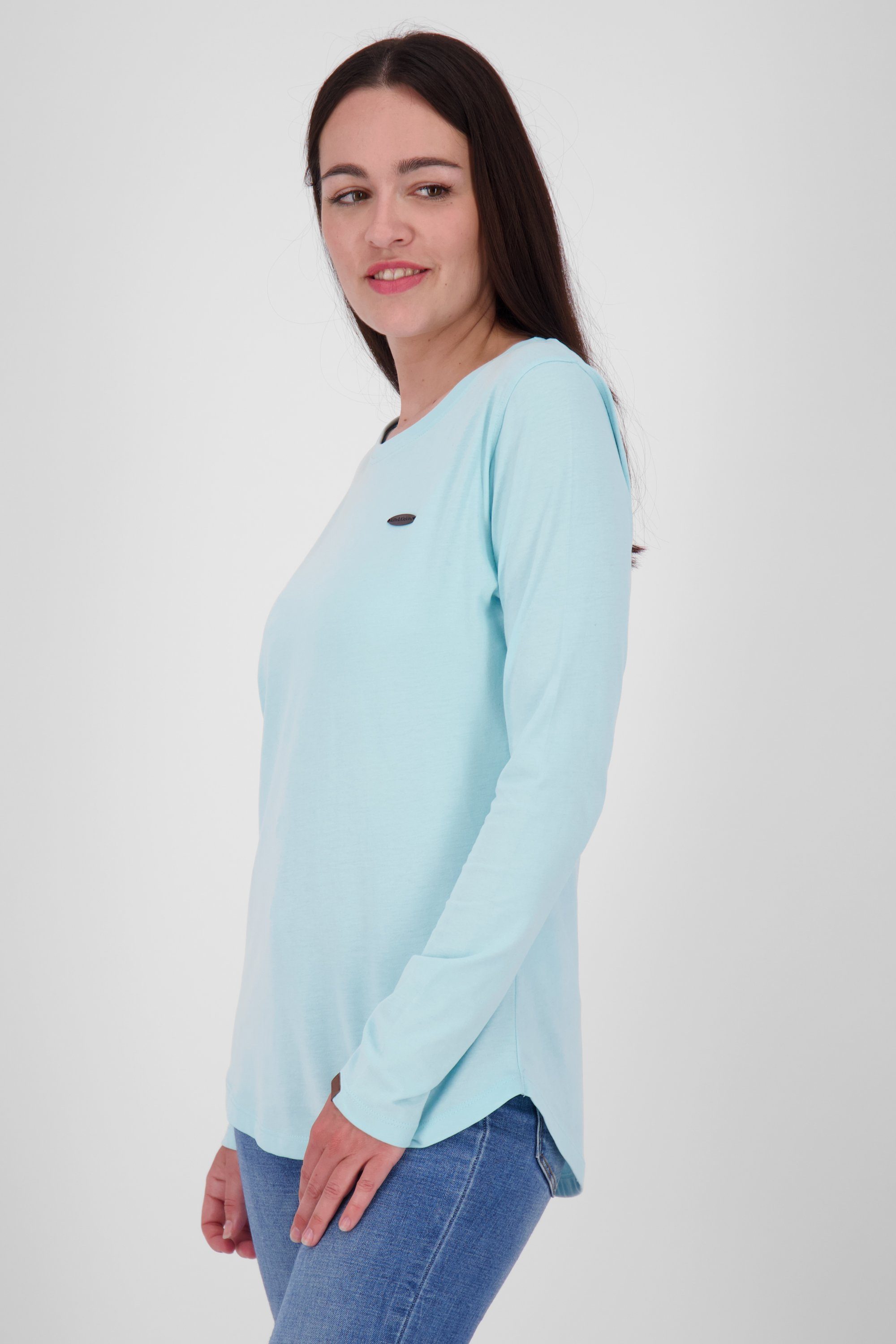 & Langarmshirt A Alife Longsleeve Kickin Langarmshirt melange ice Damen LeaAK