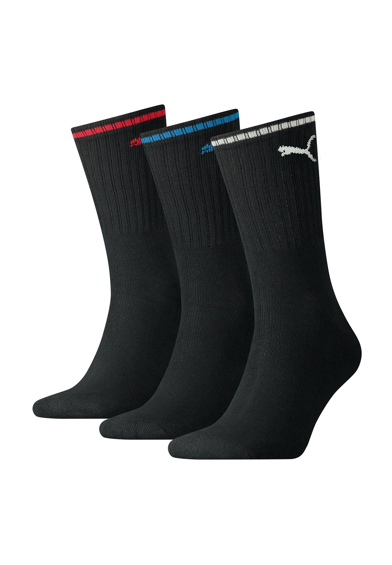 PUMA Socken CREW SOCK STRIPE 3 Paar (Packung, 3-Paar, 3er-Pack) günstig online kaufen