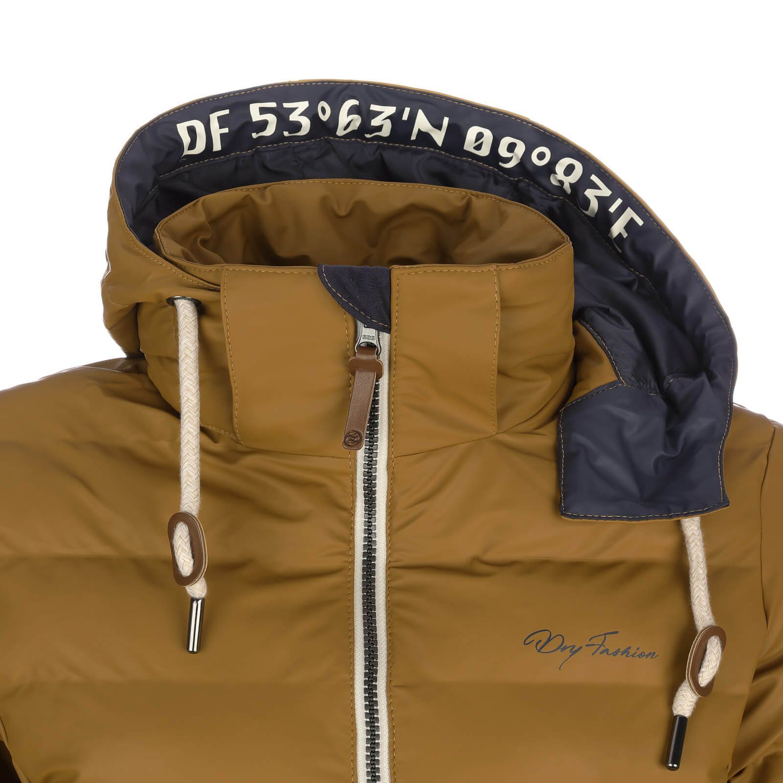 Dry Fashion Regenmantel Damen PU-Mantel Danzig gesteppt - Outdoor-Jacke wind- und wasserdicht