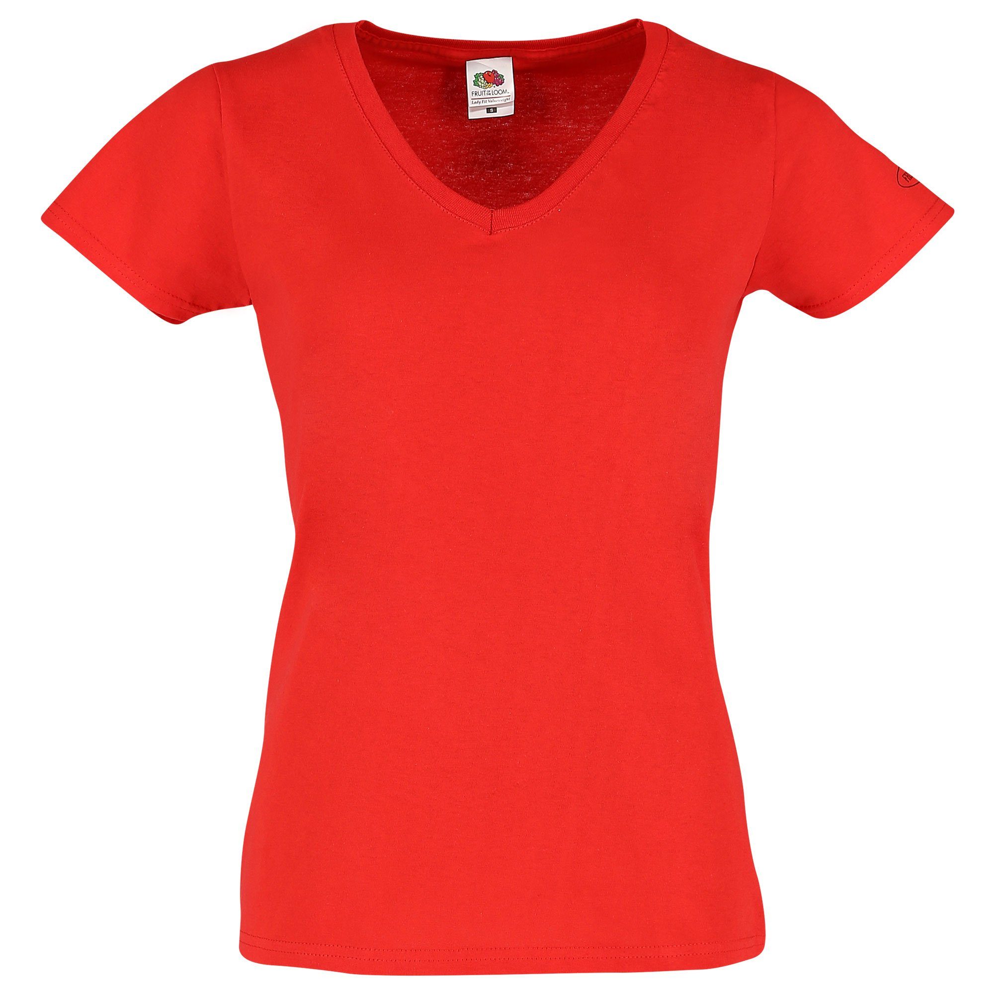 Fruit of the Loom Rundhalsshirt Damen T-Shirt mit Vintage-Logo günstig online kaufen