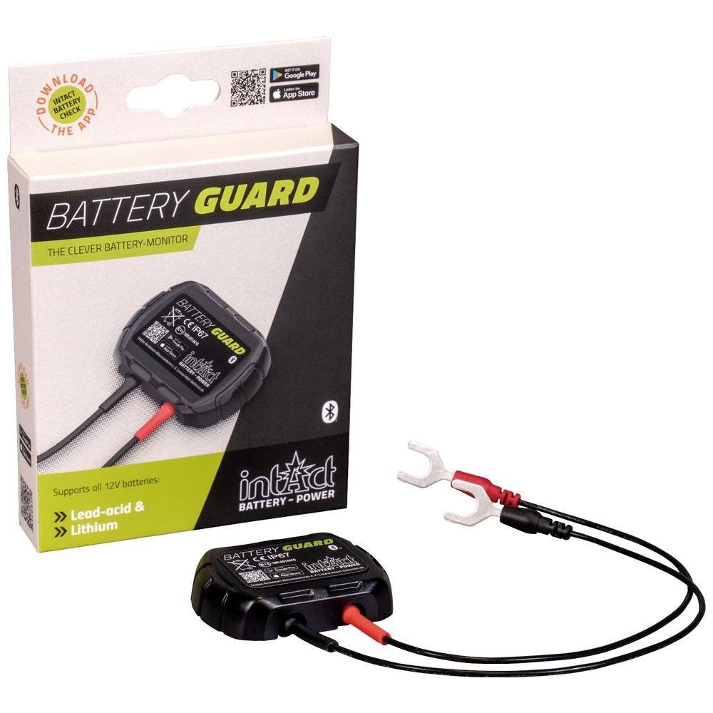 intAct Batterieüberwachung 12V Verbindung, Verbindung, (Bluetooth® Autobatterie-Ladegerät Bluetooth® Ladeüberwachung) appfähig