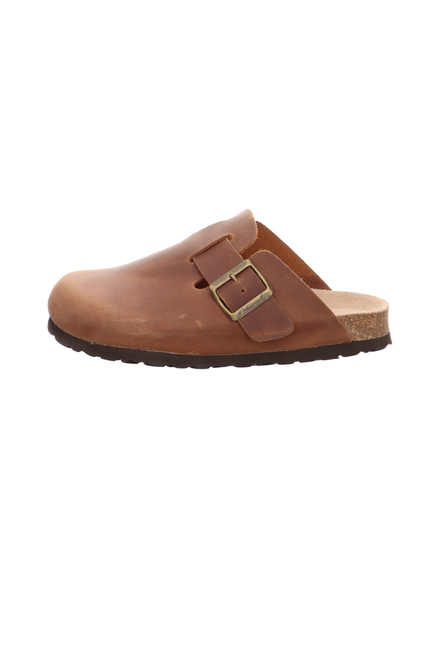 natural Sense Clogs Tieffußbett Braun Pantolette günstig online kaufen