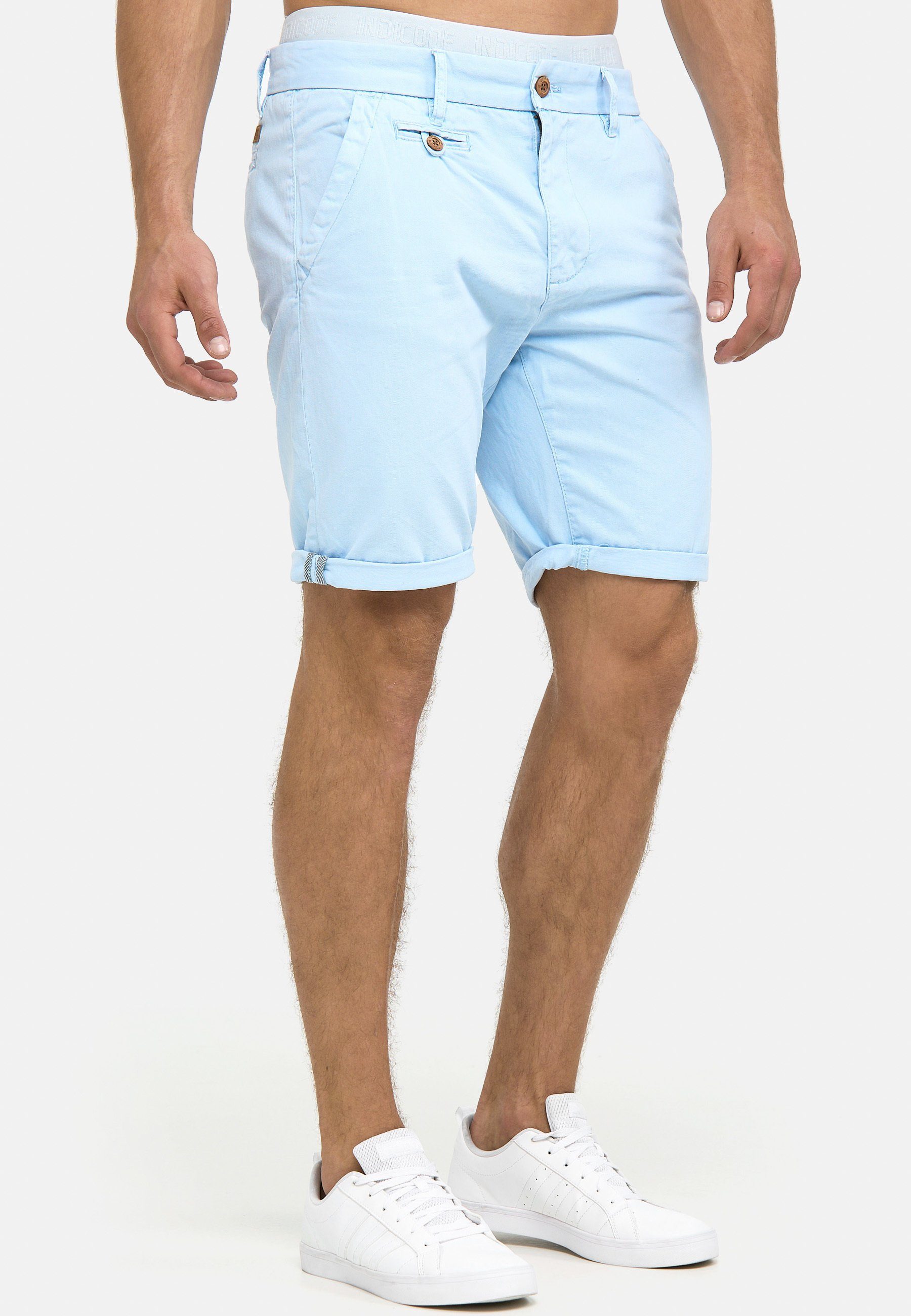 Indicode Chinoshorts Herren Cuba Chino Shorts Herrenshorts aus Baumwollgemisch