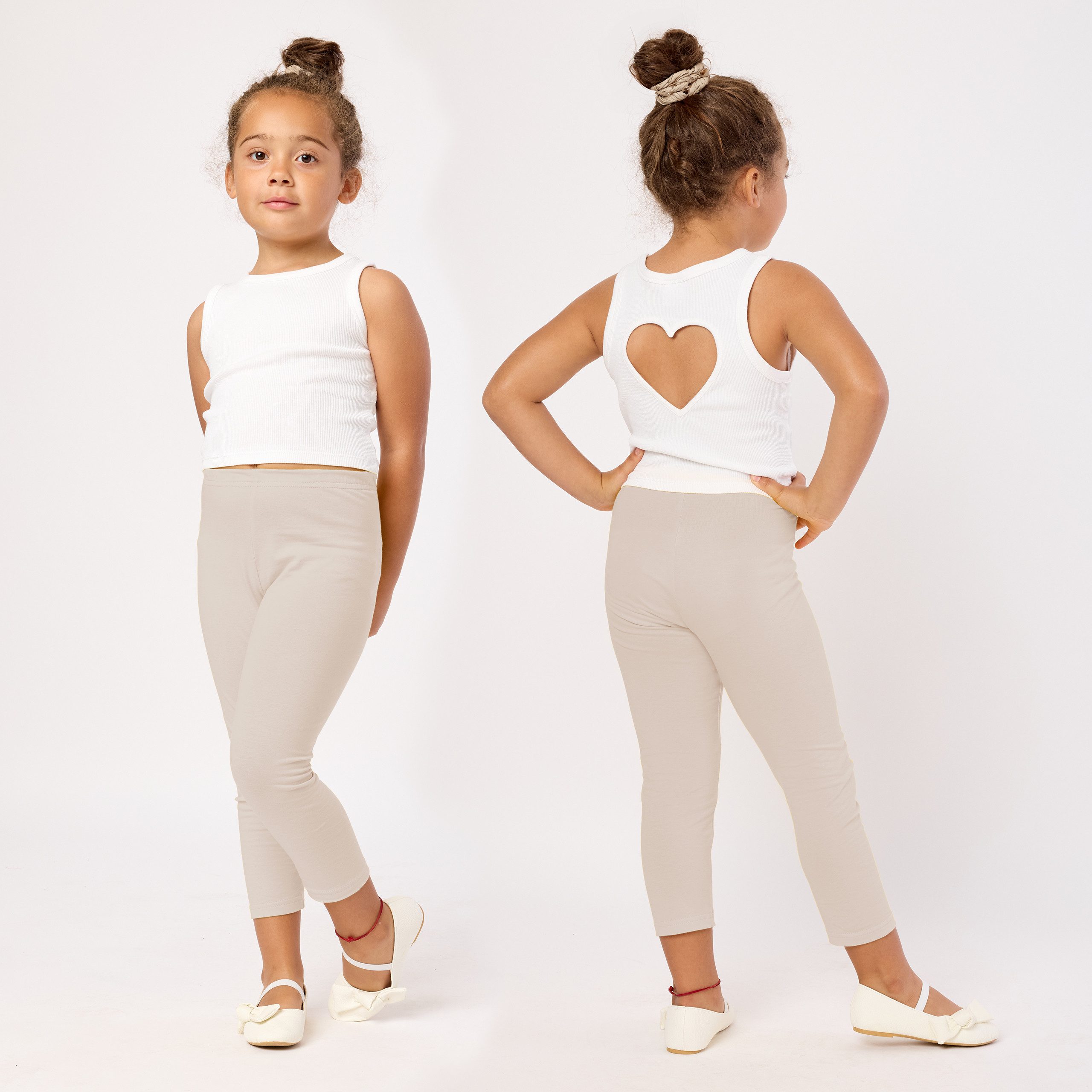Merry Style Leggings Mädchen 3/4 Capri MS10-131 (1-tlg) elastischer Bund