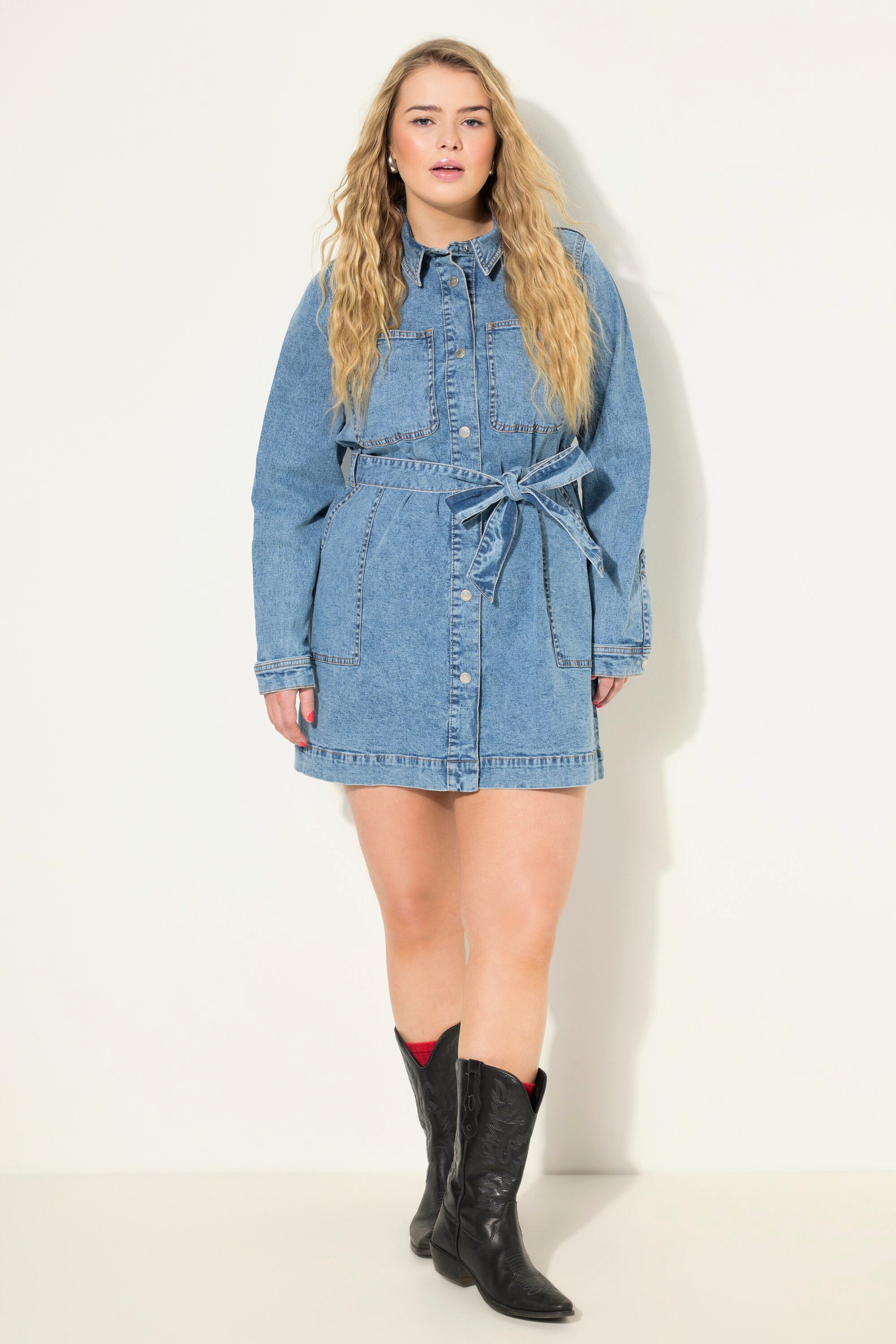Studio Untold Minikleid Jeanskleid Straight Shape günstig online kaufen